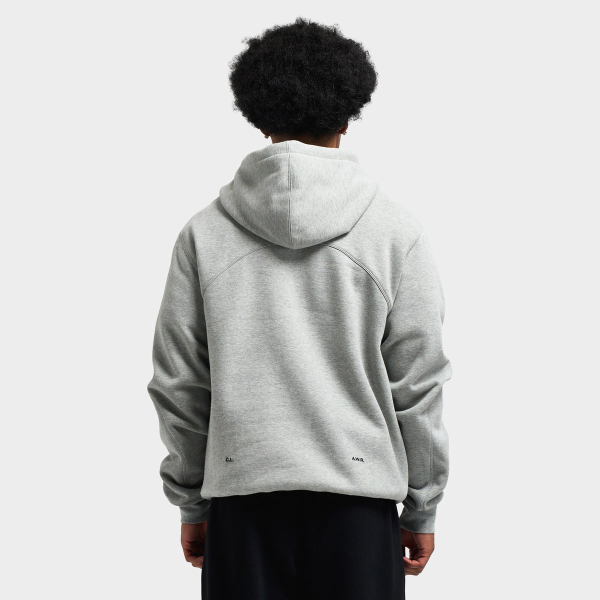 Nike NOCTA Cardinal Fleece Pullover Hoodie Dark Grey Heather / Metallic Silver - Black