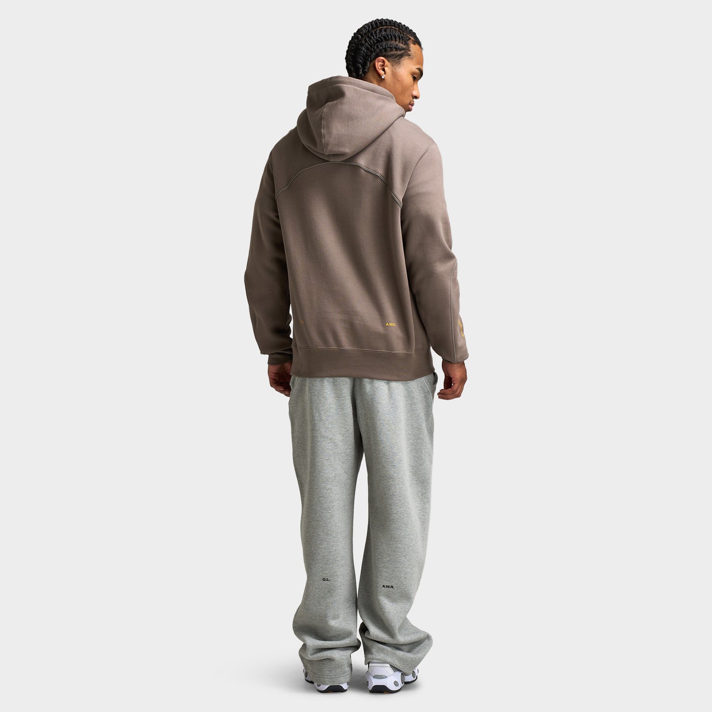 Nike Nocta Hoodie Fleece Olive Grey / Yellow Ochre
