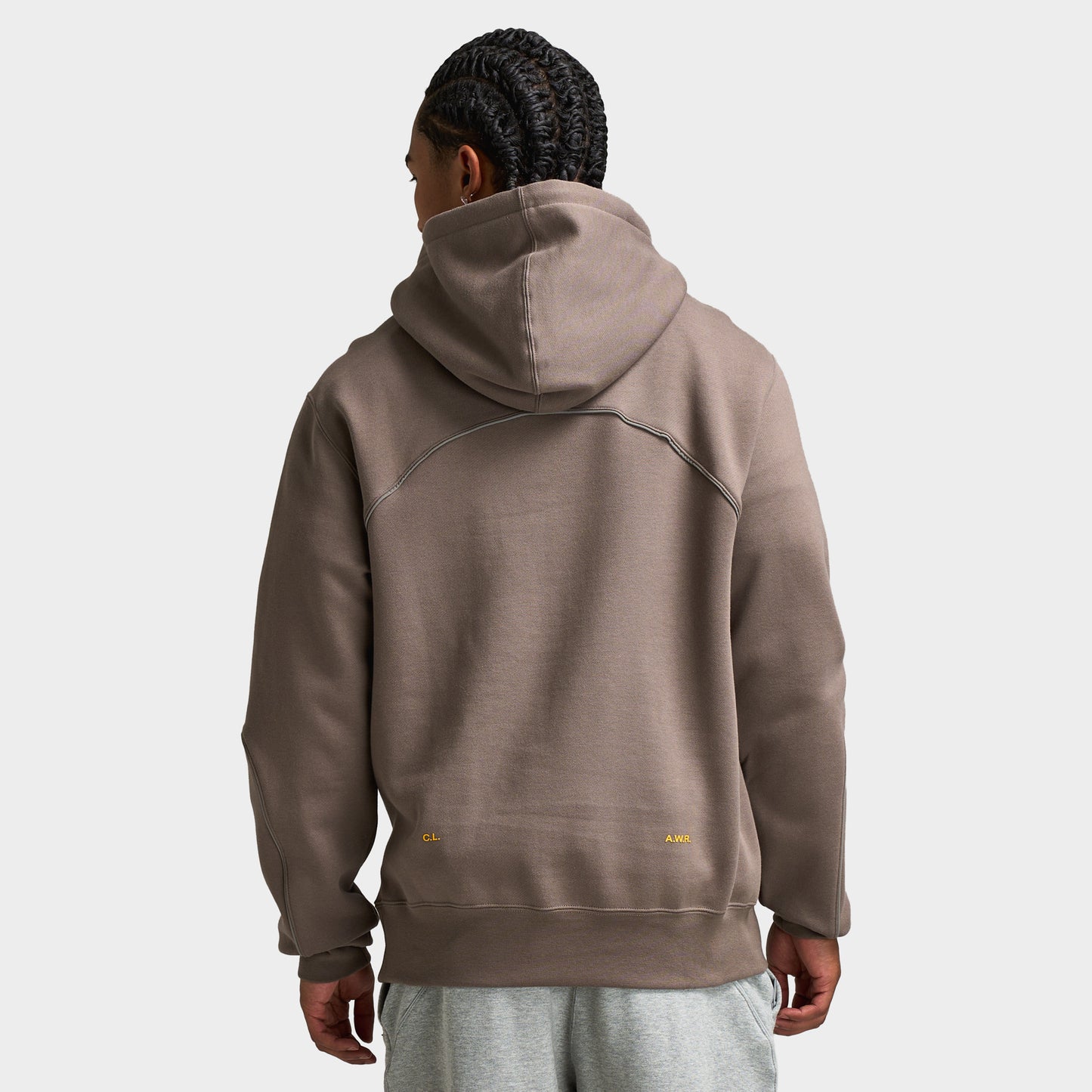 Nike Nocta Hoodie Fleece Olive Grey / Yellow Ochre