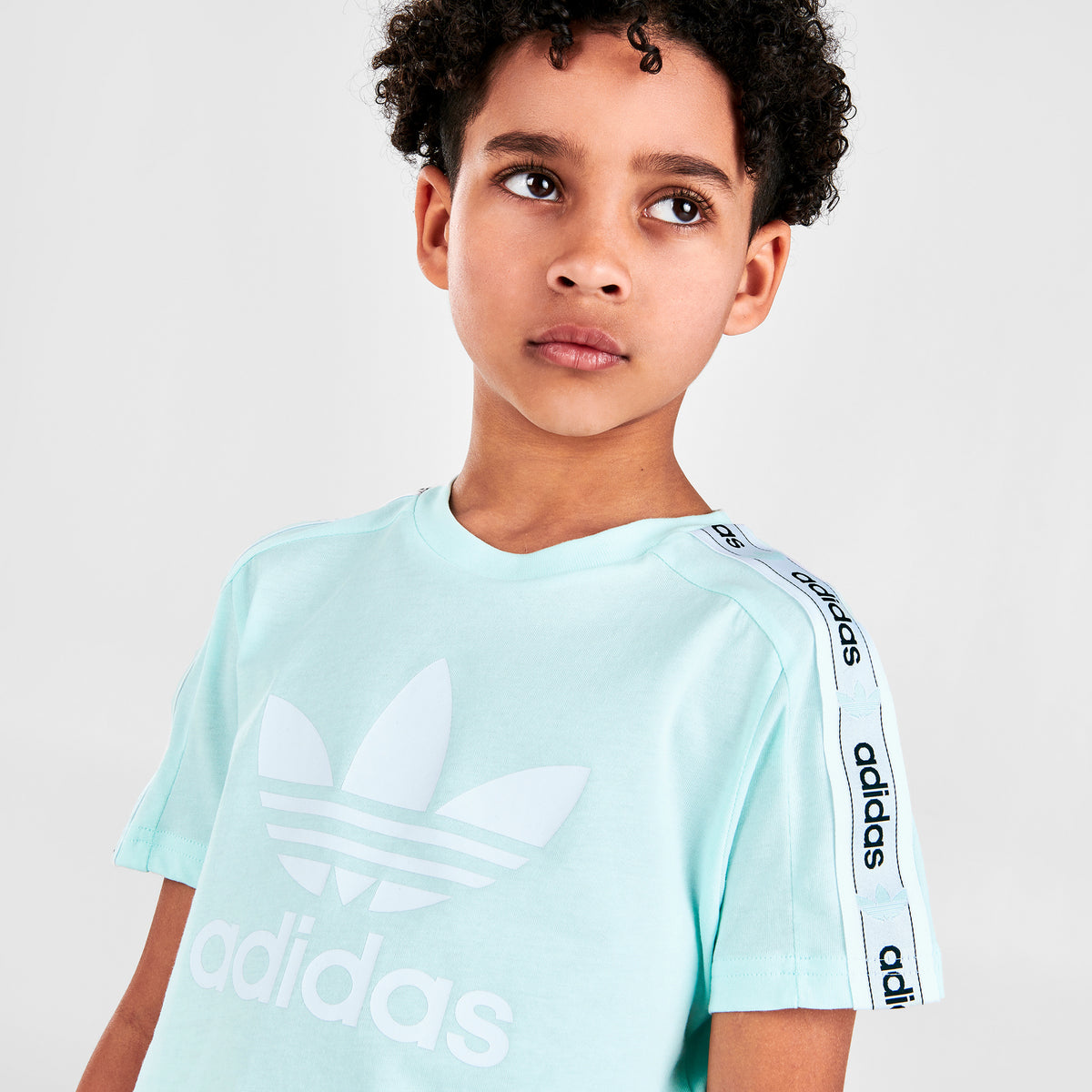 adidas Originals Child Boys' On Edge Tshirt and Shorts Set / Ice Mint