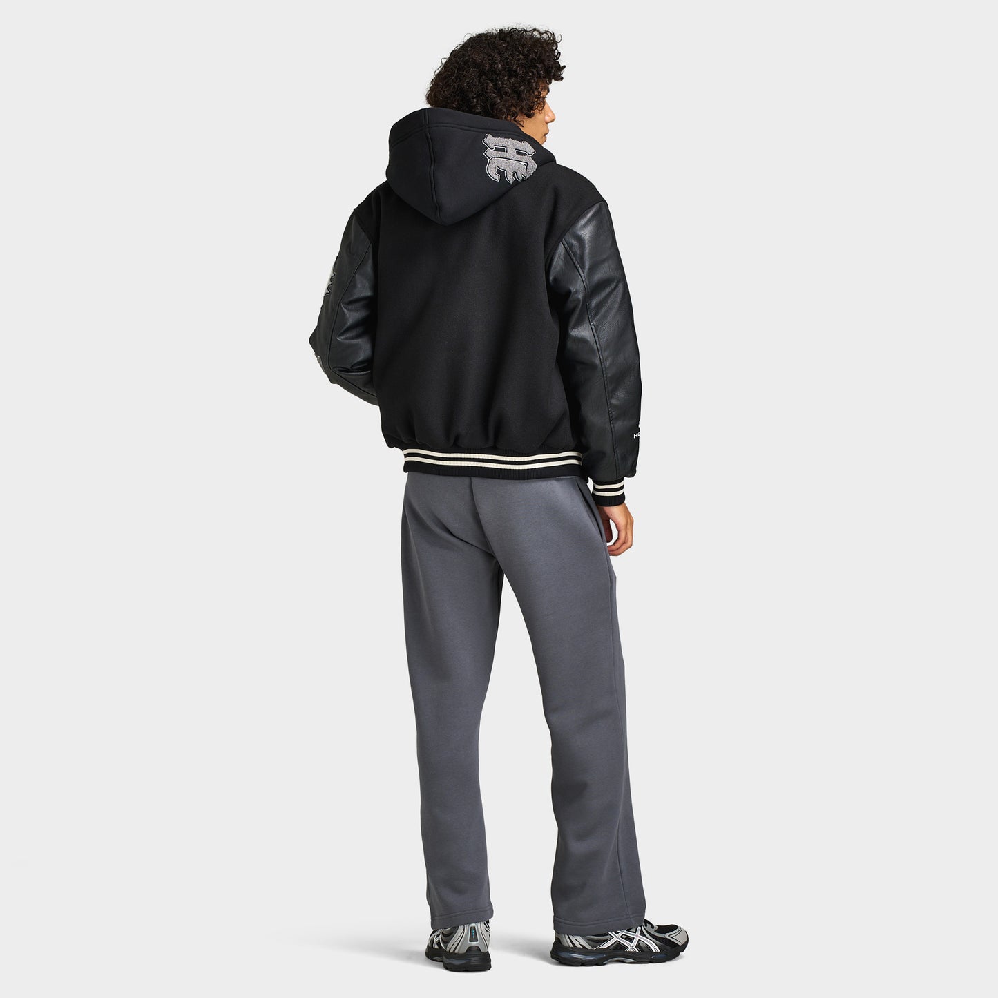 Hoodrich Veste à Capuche Vertigo Varsity Noir / Lava Smoke