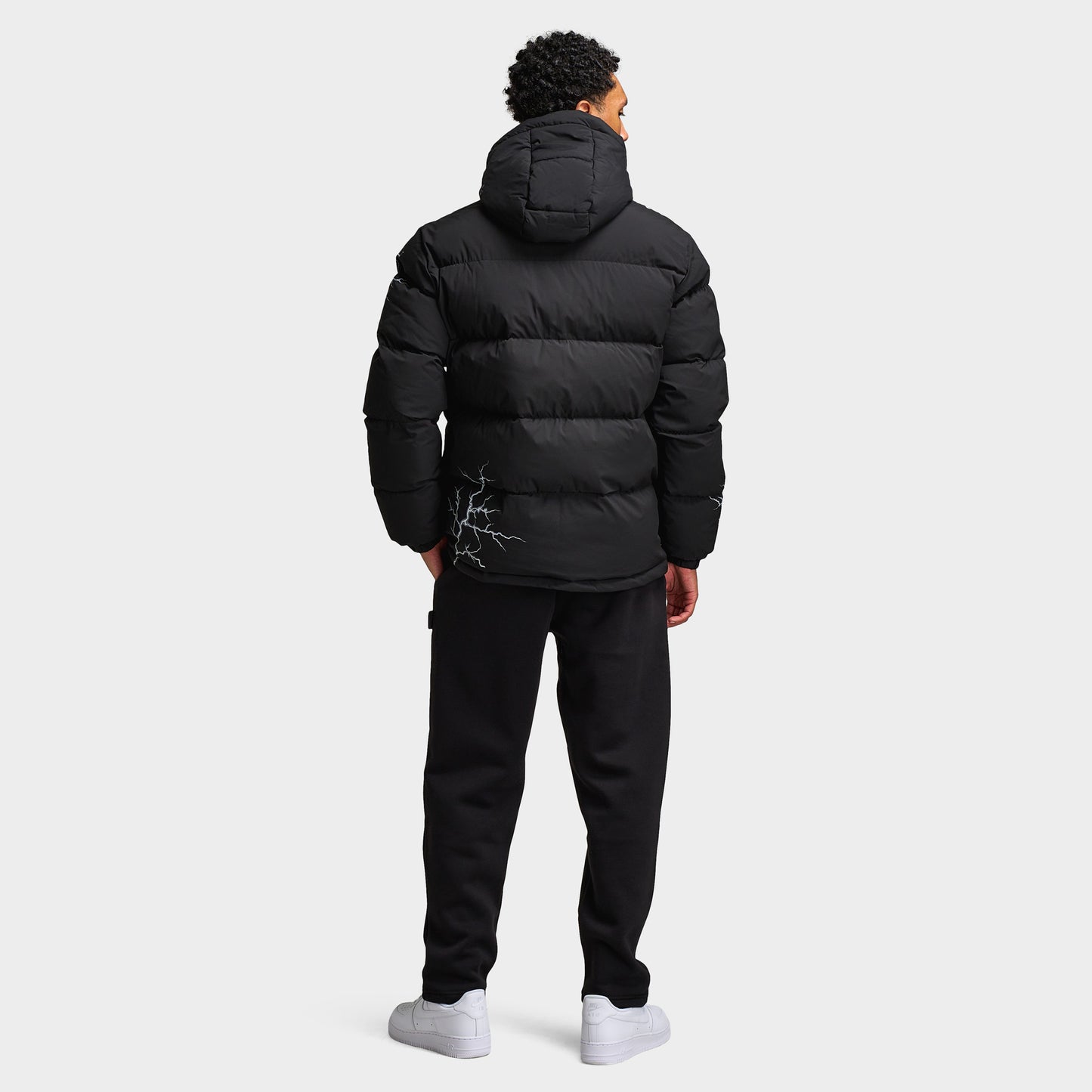 Hoodrich Dark Puffer Jacket Black / White