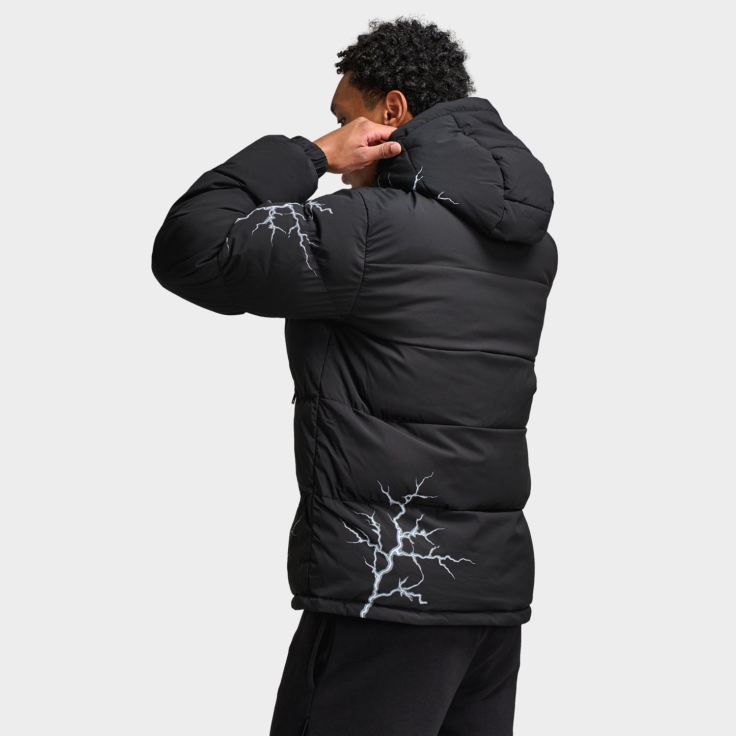 Hoodrich Dark Puffer Jacket Black / White