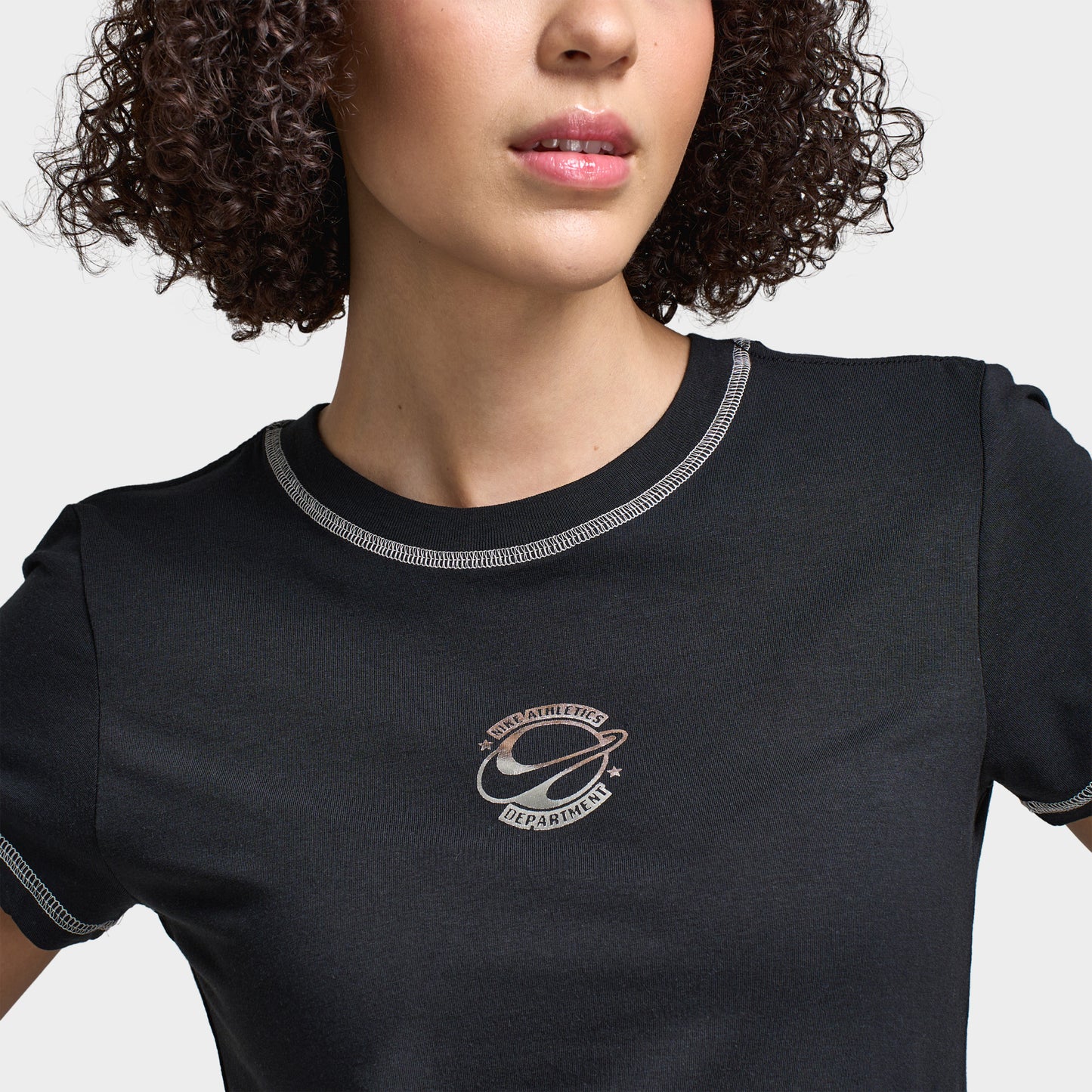 Nike Sportswear Femmes T-shirt étroit en tricot Chill / Noir
