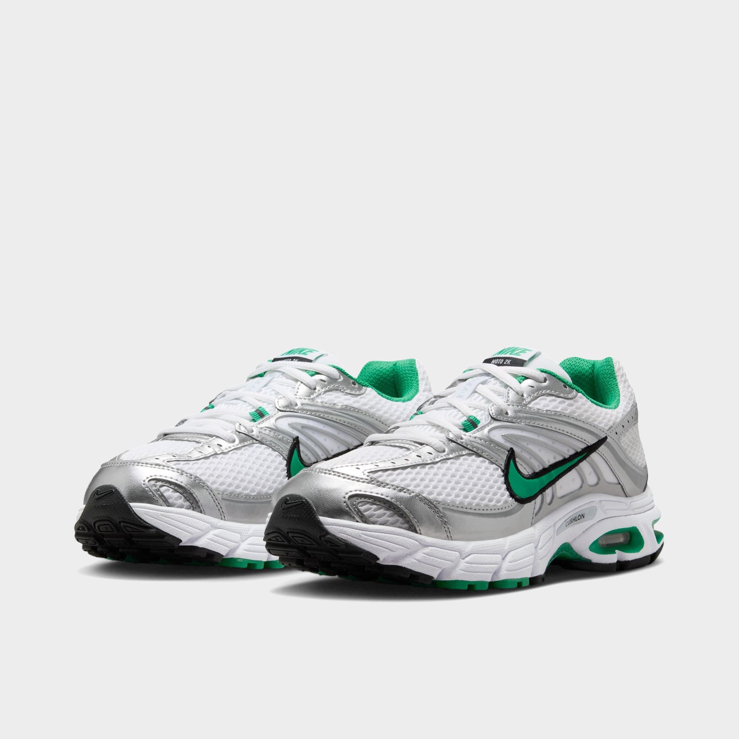 Nike Femmes Air Max Moto 2K Argent Métallique / Vert Stade - Blanc