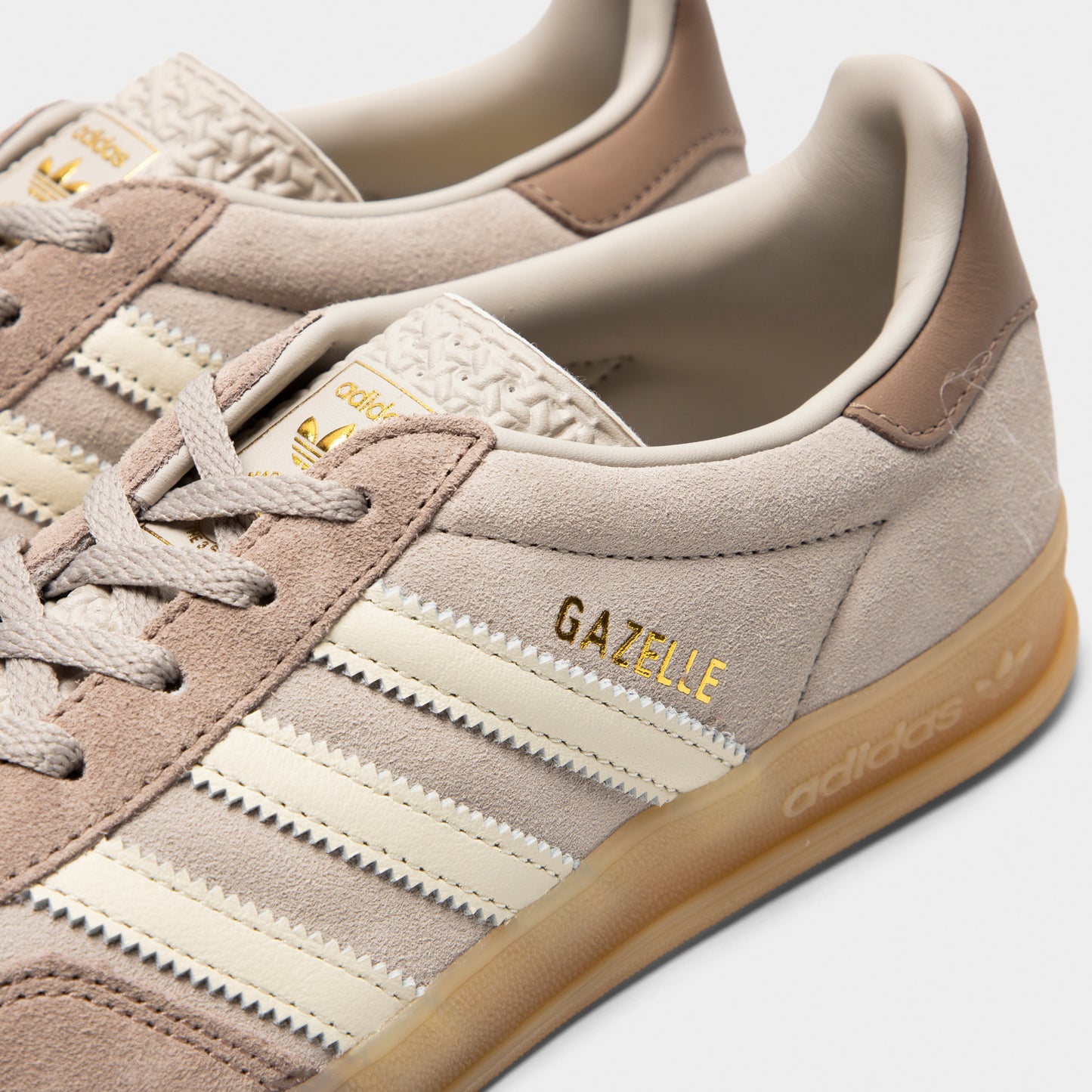 adidas Women's Gazelle Light Brown / Off White - Gum