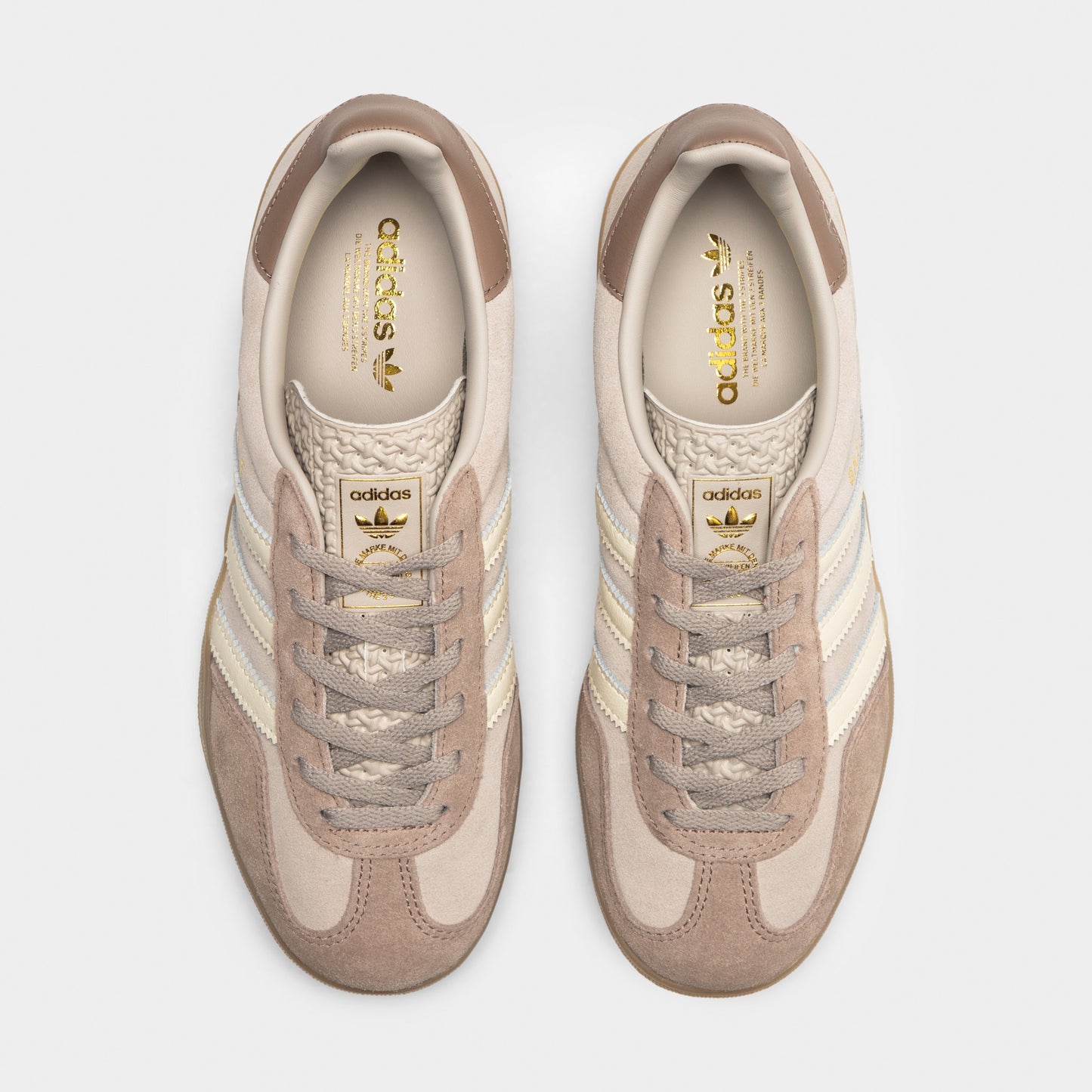 adidas Women's Gazelle Light Brown / Off White - Gum