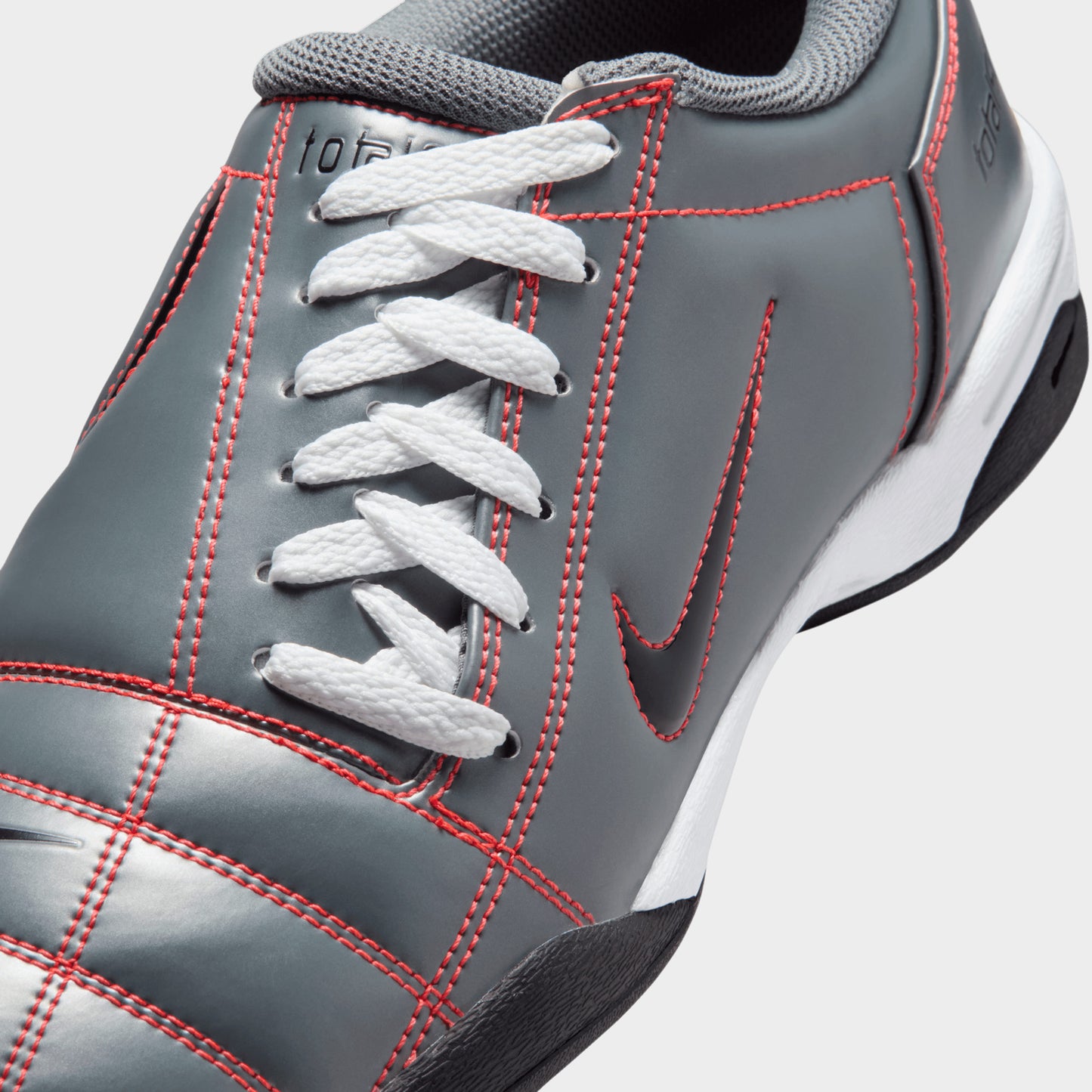 Nike Total 90 Smoke Grey / Black - Bright Crimson
