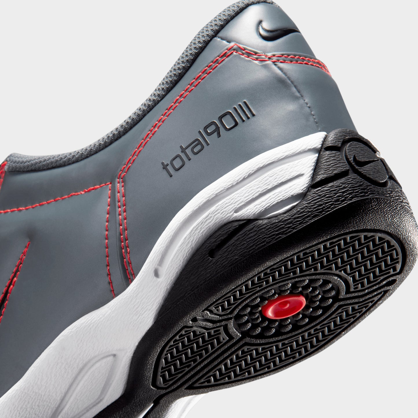 Nike Total 90 Smoke Grey / Black - Bright Crimson