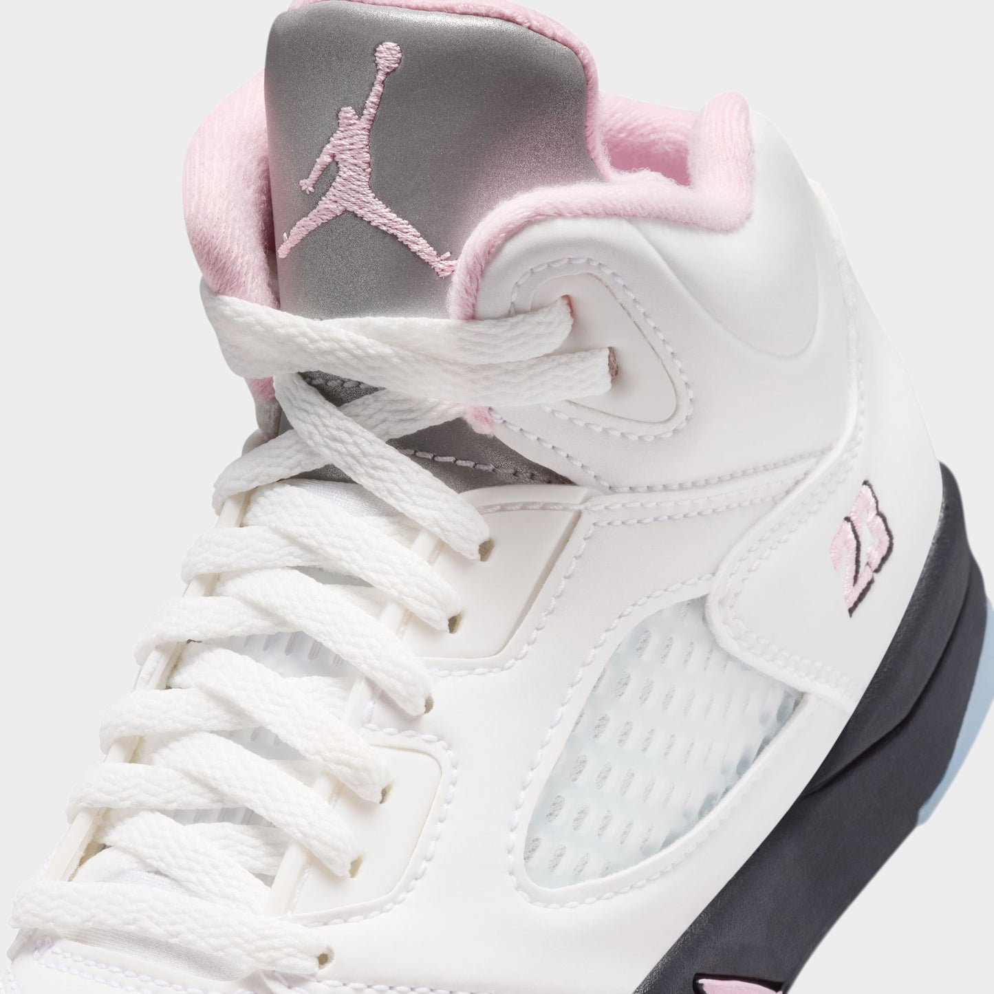 Jordan 5 Retro PS White / Medium Soft Pink - Black