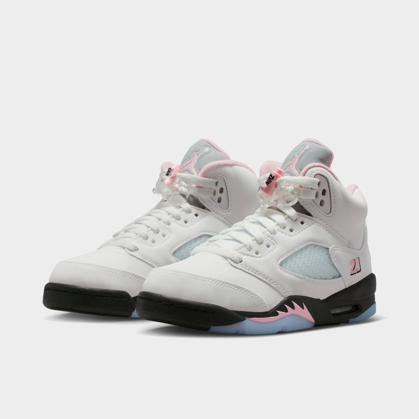 Jordan 5 Retro GS White / Medium Soft Pink - Black