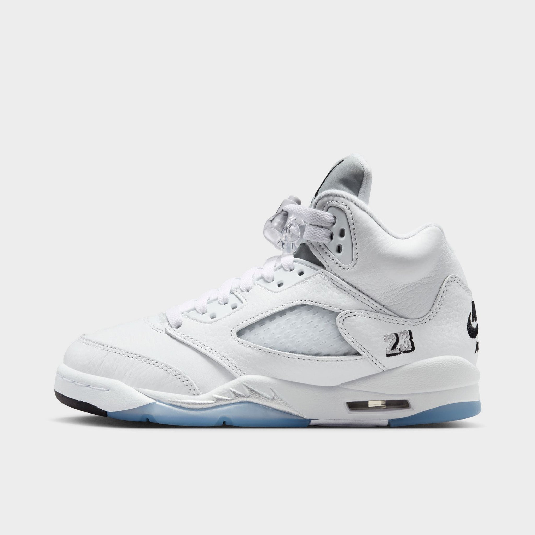 Jordan 5 Retro GS White / Black - Metallic Silver – JD Sports