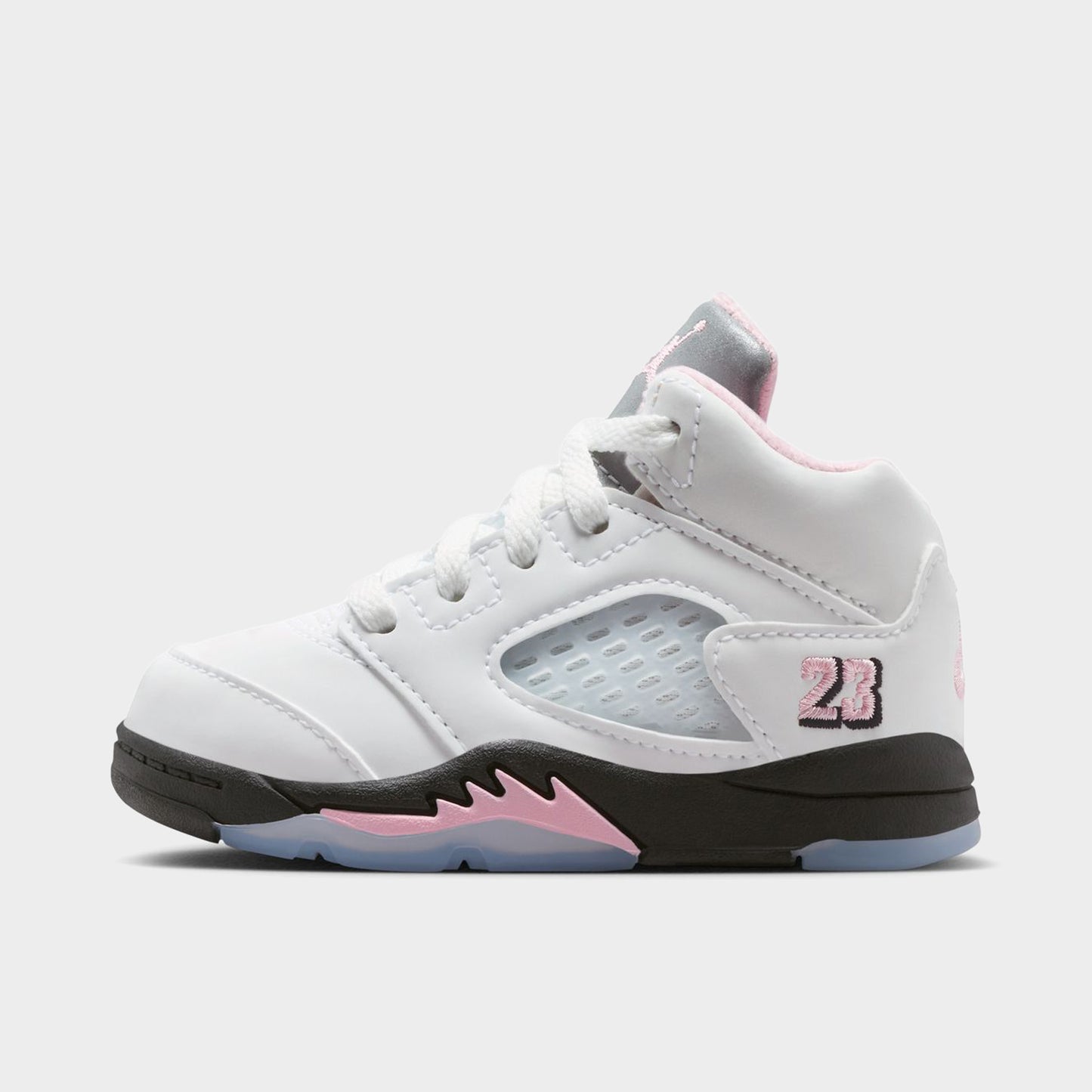 Jordan 5 Retro TD White / Medium Soft Pink - Black