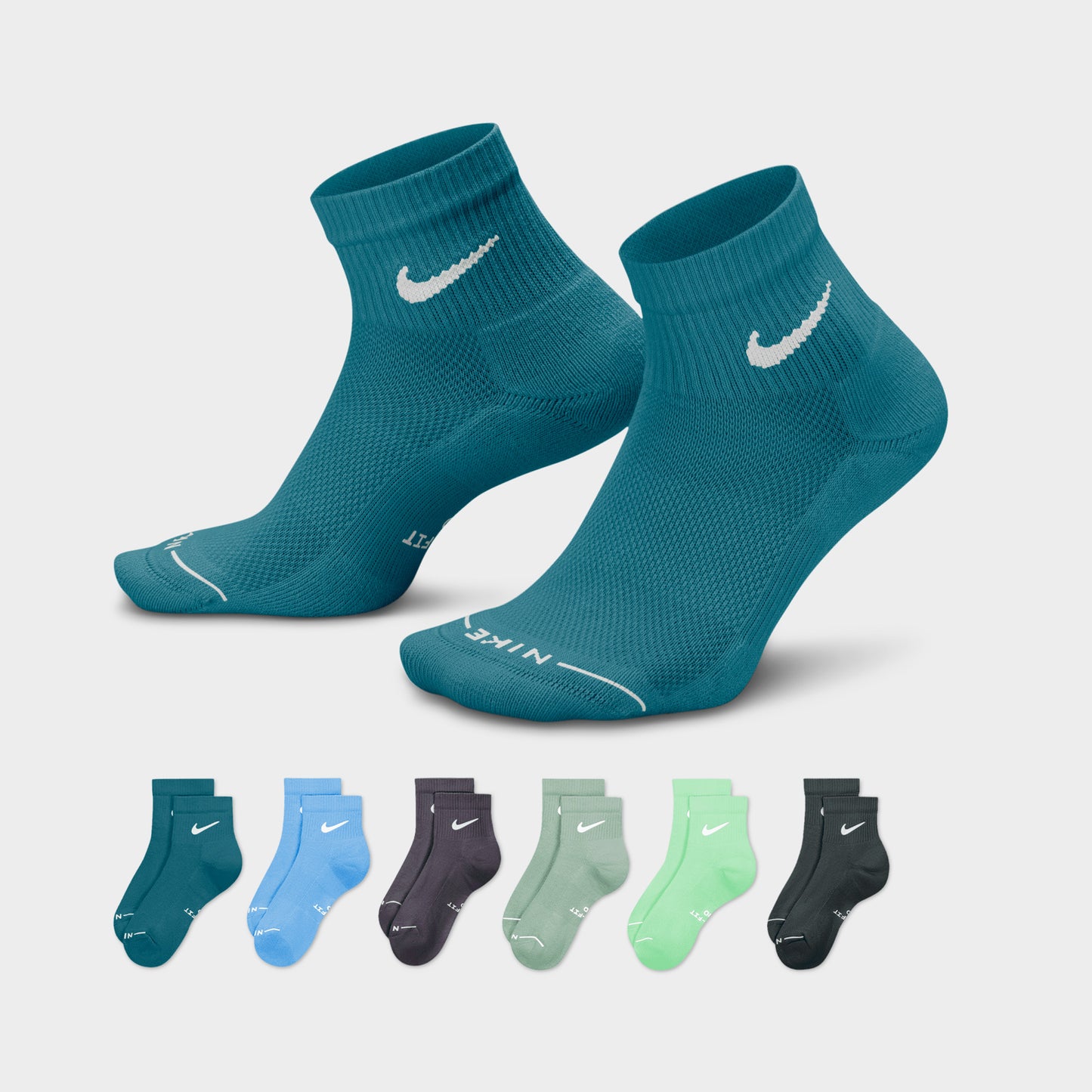 Nike Everyday Elevated Ankle Socks (6 Pack) / Multi