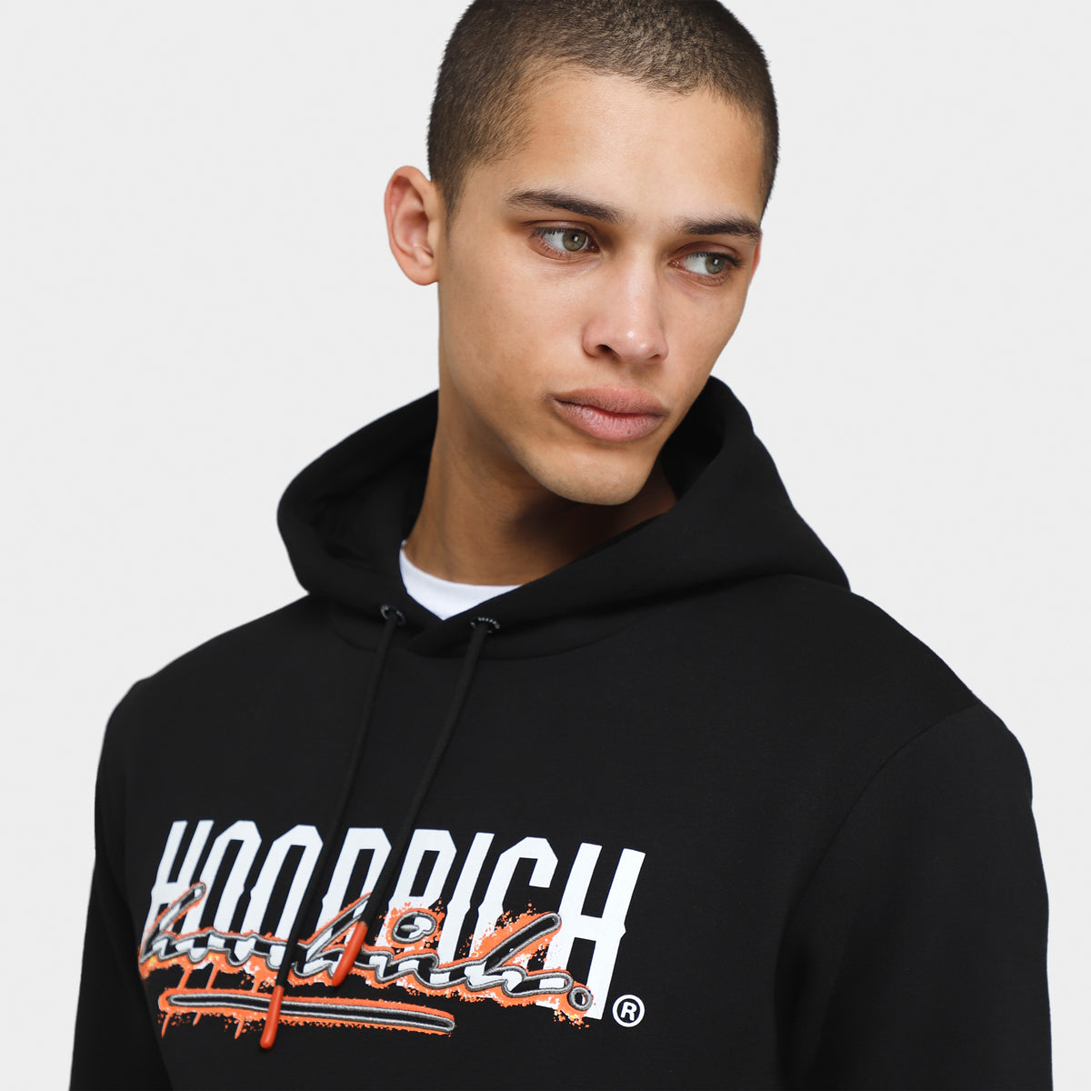 Hoodrich OG Splatter Pullover Hoodie Black / White Flame JD Sports