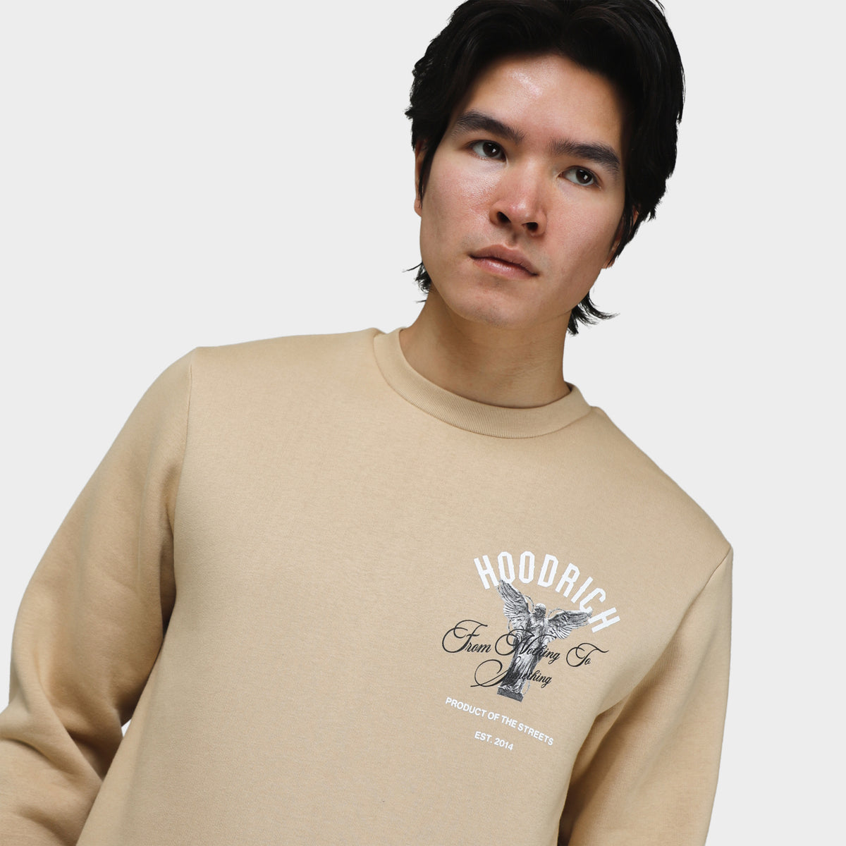 Hoodrich Vital Crewneck Safari / White Black JD Sports
