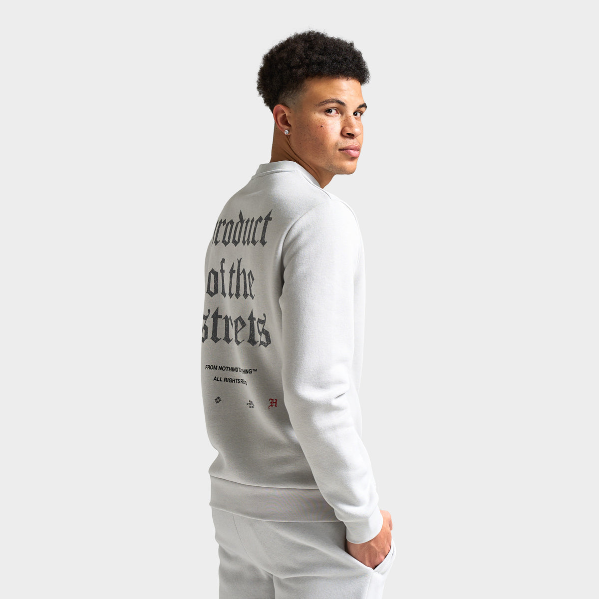 Hoodrich Shadow Sweatshirt Quiet Gray Lava Smoke Lychee JD Sports