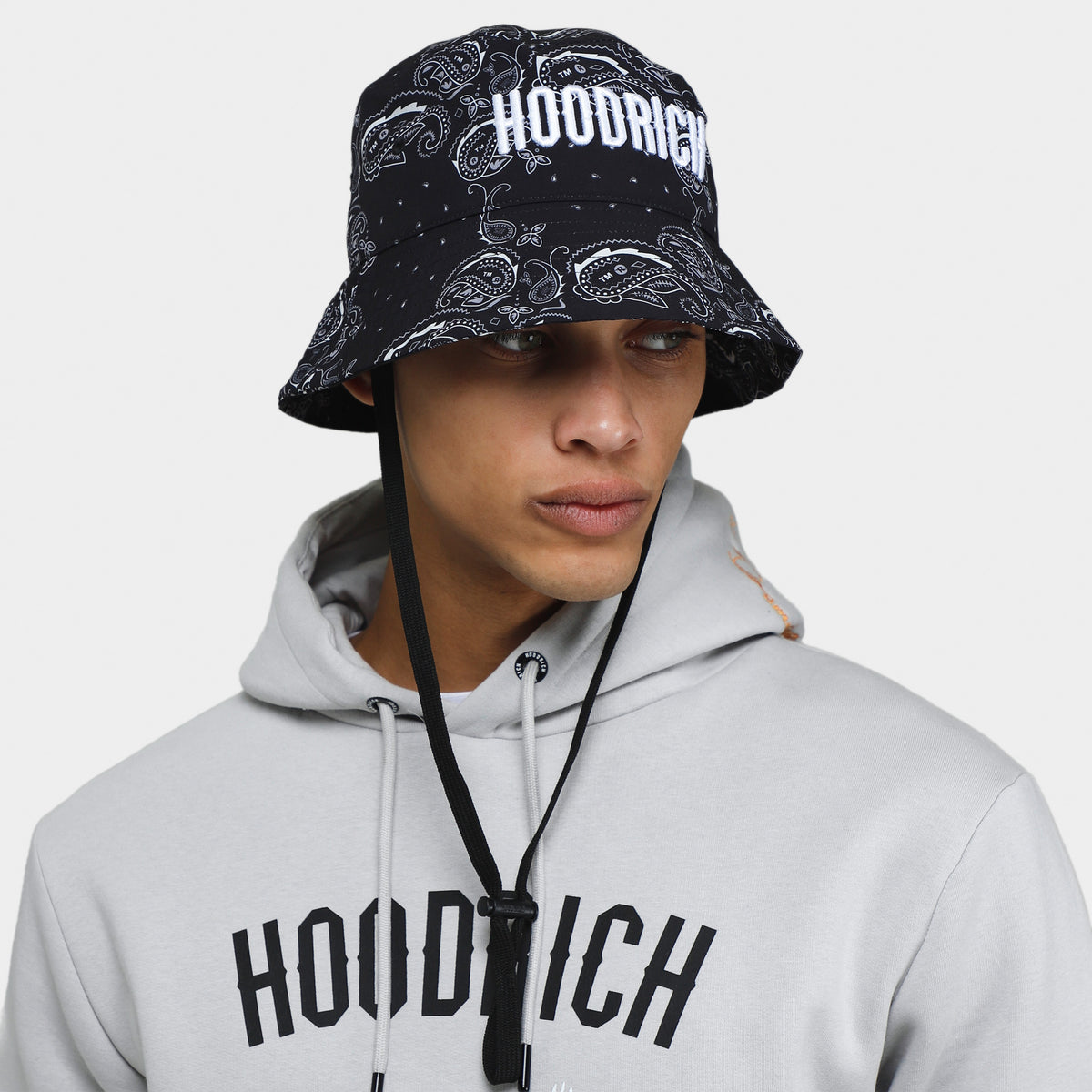 Hoodrich OG Boteh Bucket Hat Black / White