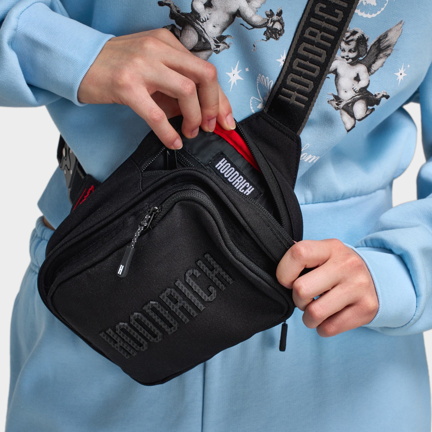 Hoodrich Core V3 Mini Sac à Clip Surdimensionné Noir / Rouge - Gris