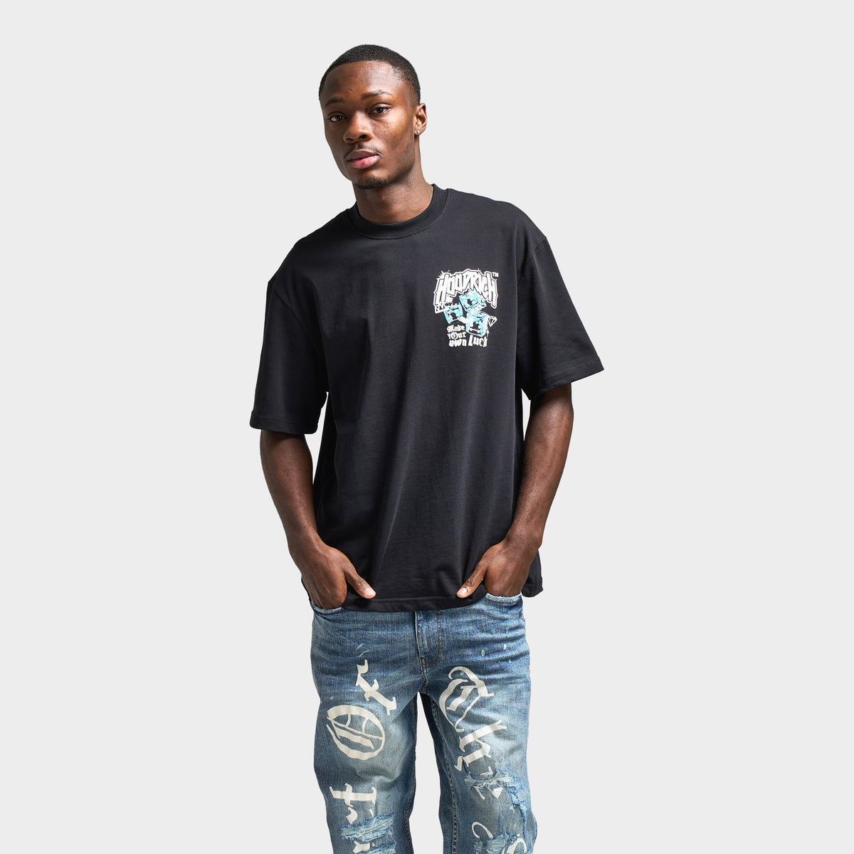 Hoodrich Fortune Oversized Graphic T-Shirt / Black | JD Sports
