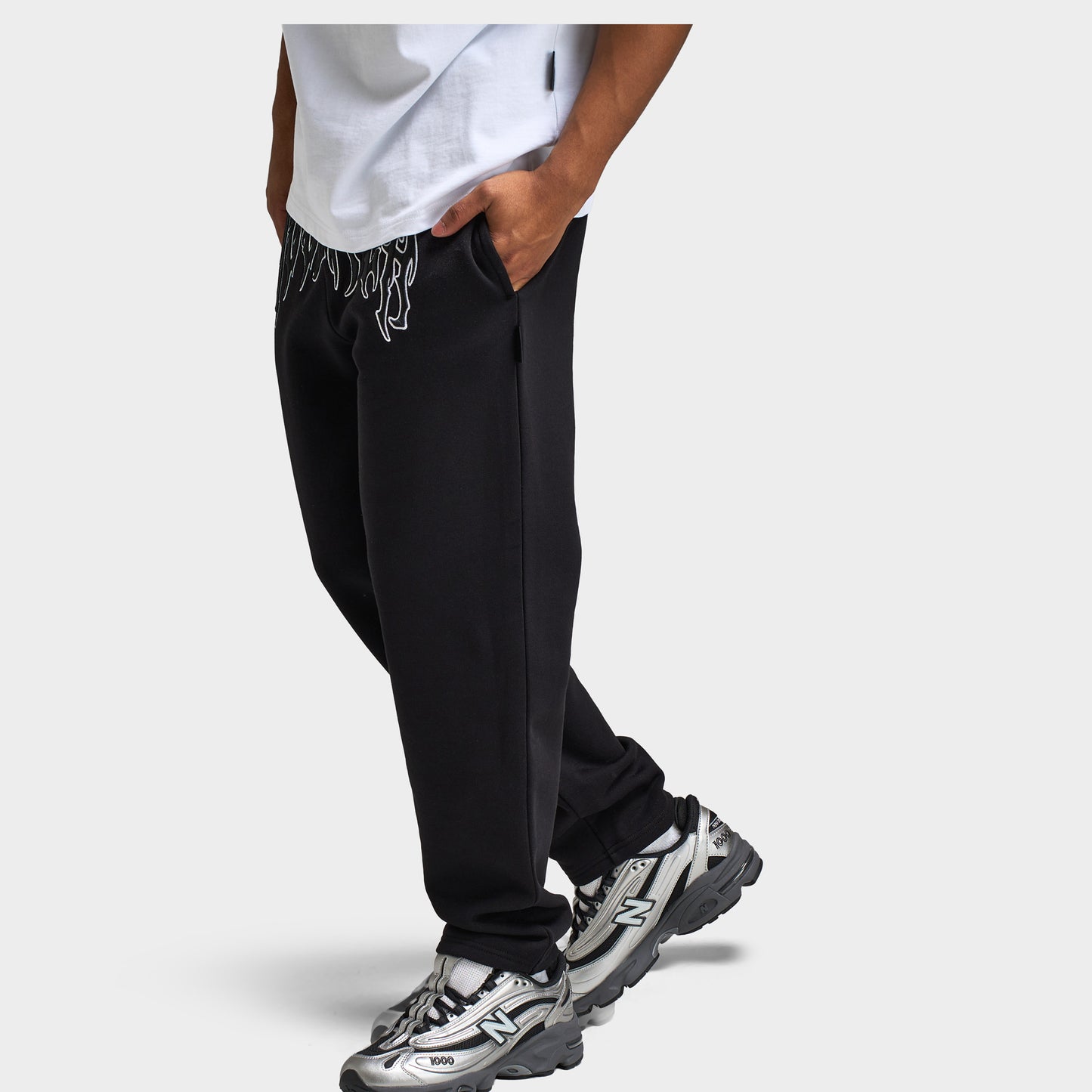 Hoodrich Spectral Open Hem Jogger Black / White