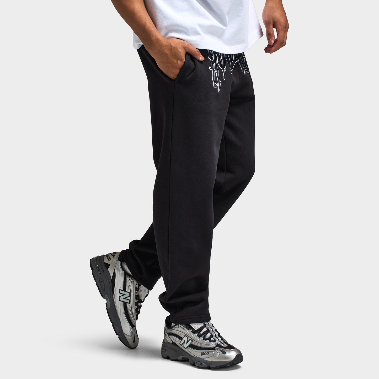 Hoodrich Spectral Open Hem Jogger Black / White