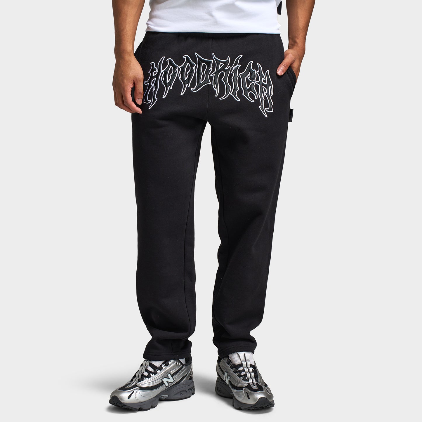 Hoodrich Spectral Open Hem Jogger Black / White