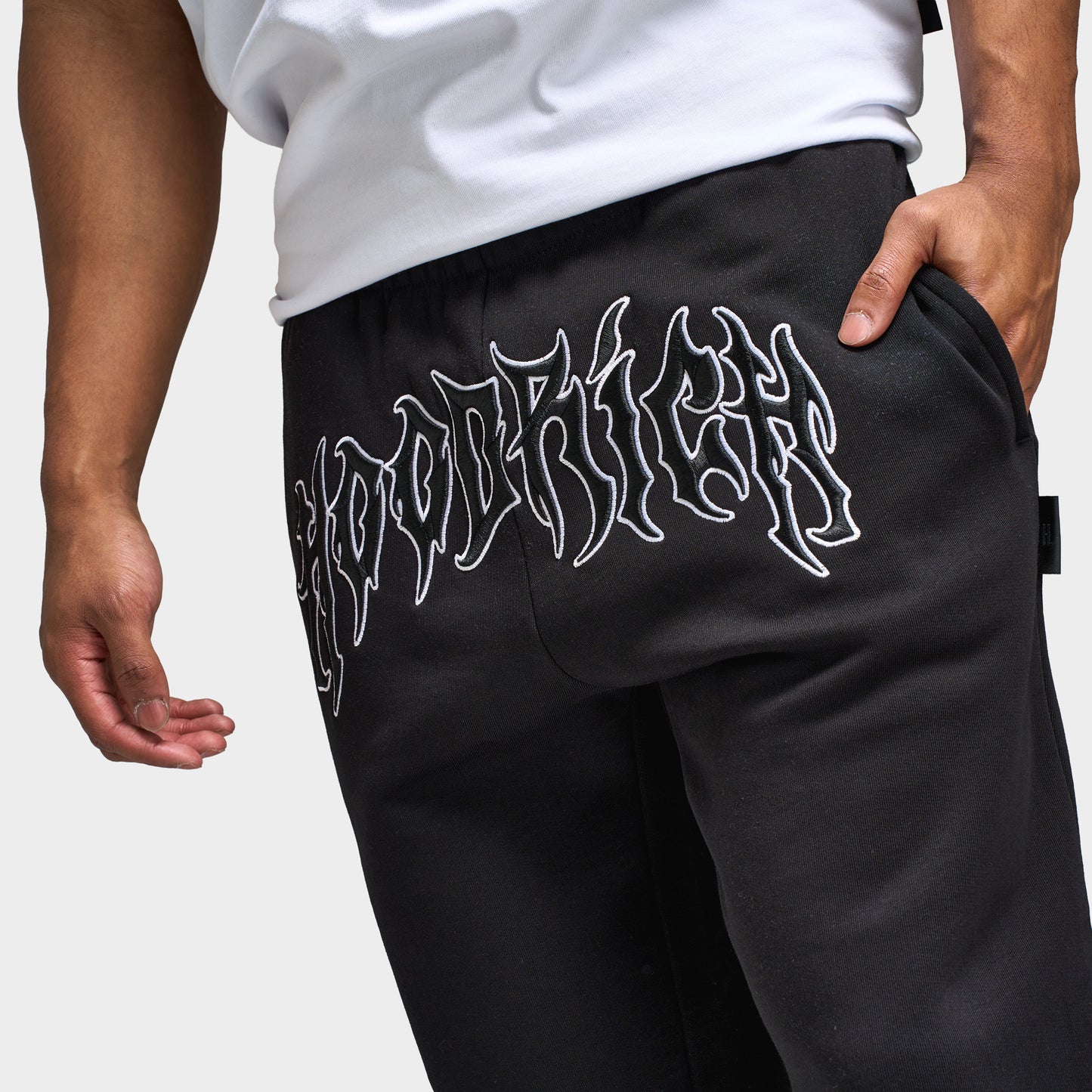 Hoodrich Spectral Open Hem Jogger Black / White