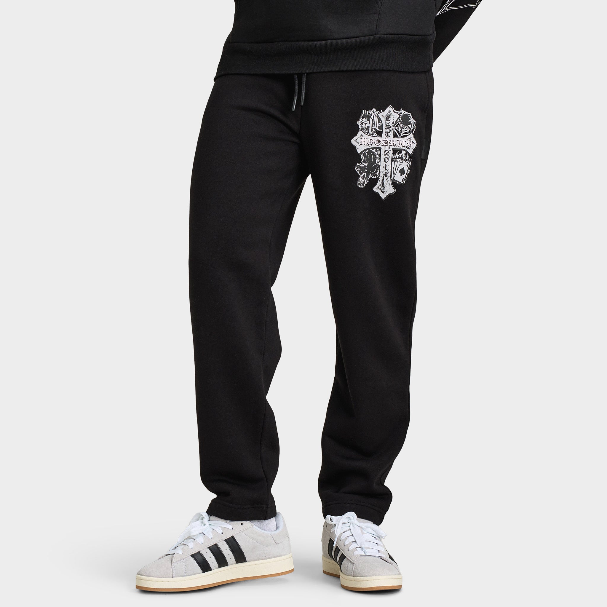 Hoodrich CROSS OVERSIZED OPEN HEM JOGGER BLACK / DAWN BL – JD Sports