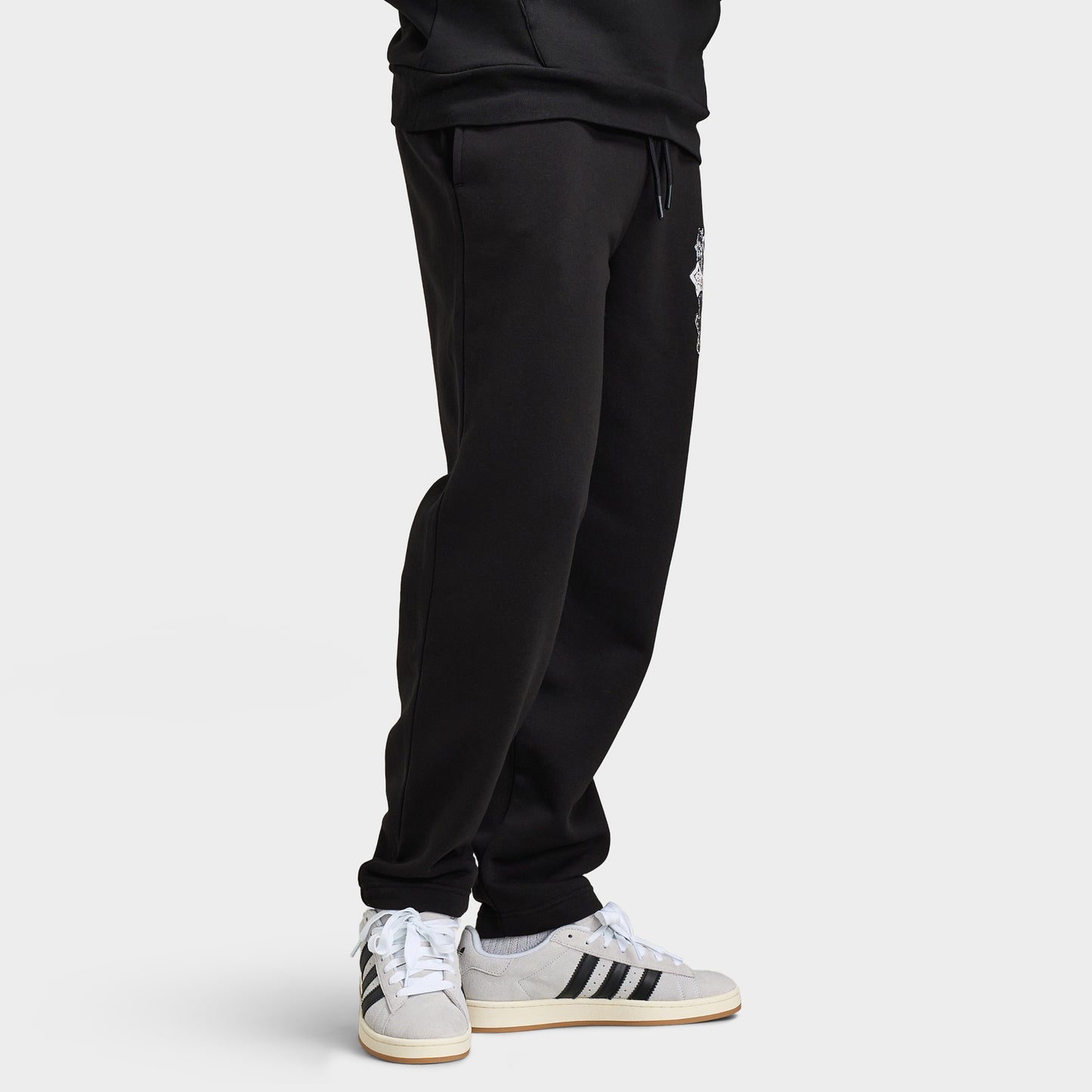 Hoodrich Cross Pantalon Jogger Surdimensionné à Ourlet Ouvert Noir / Bleu Aube