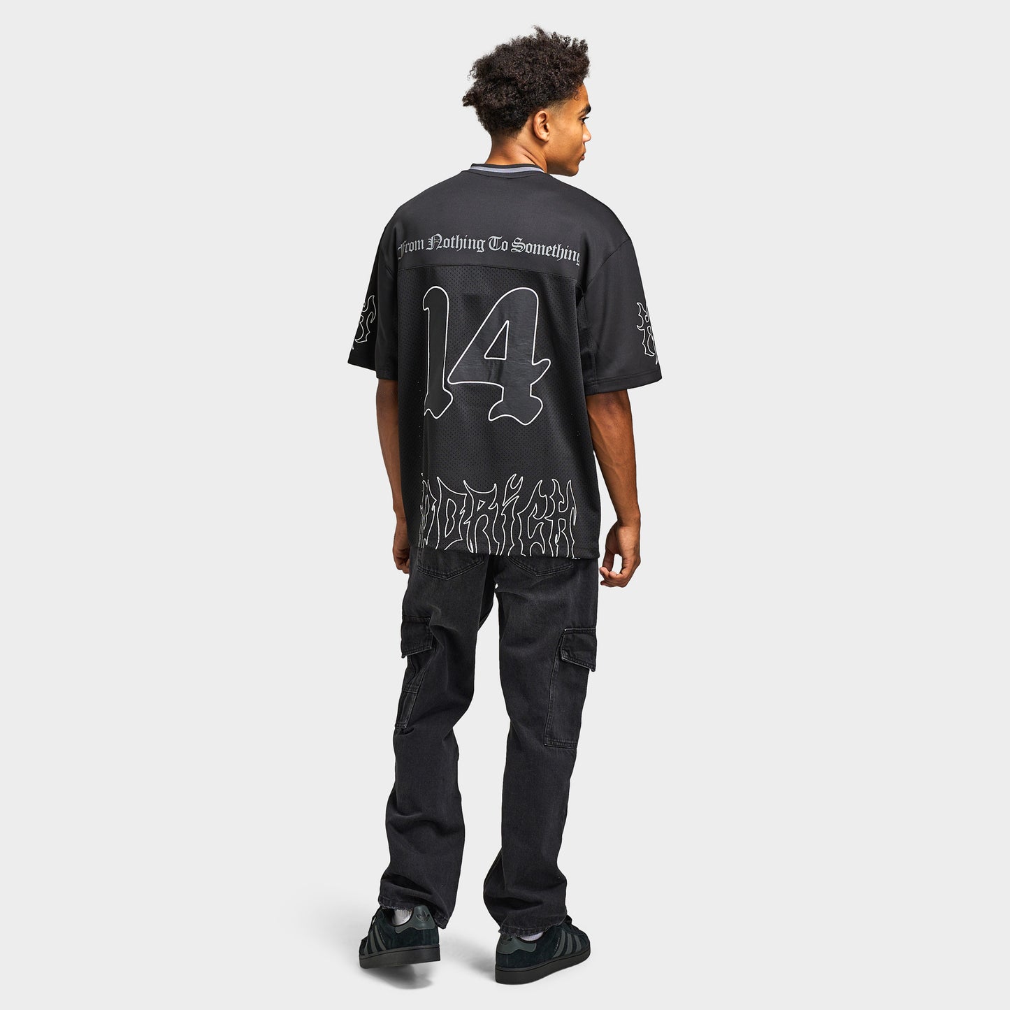 Hoodrich Spectral - Oversized Mesh Jersey / Black