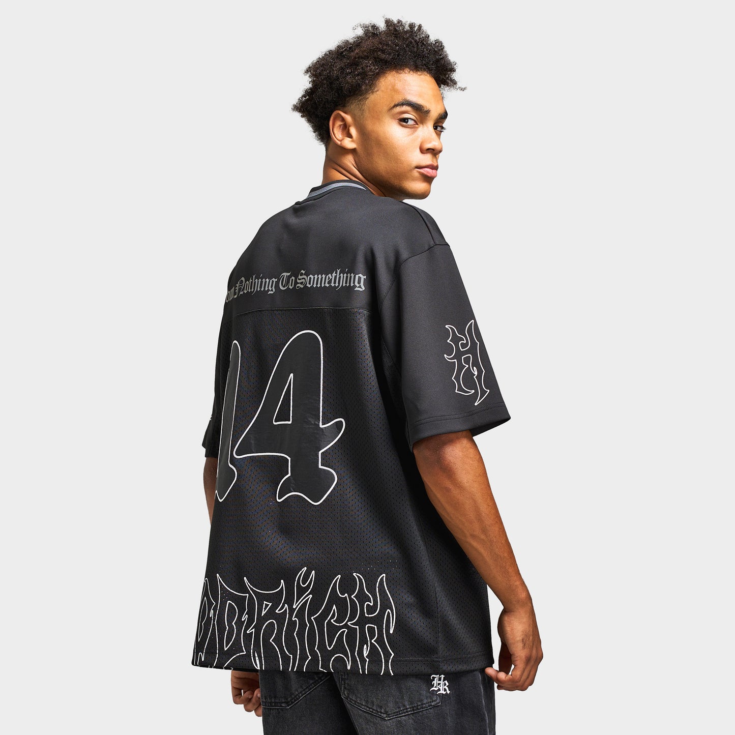 Hoodrich Spectral - Oversized Mesh Jersey / Black