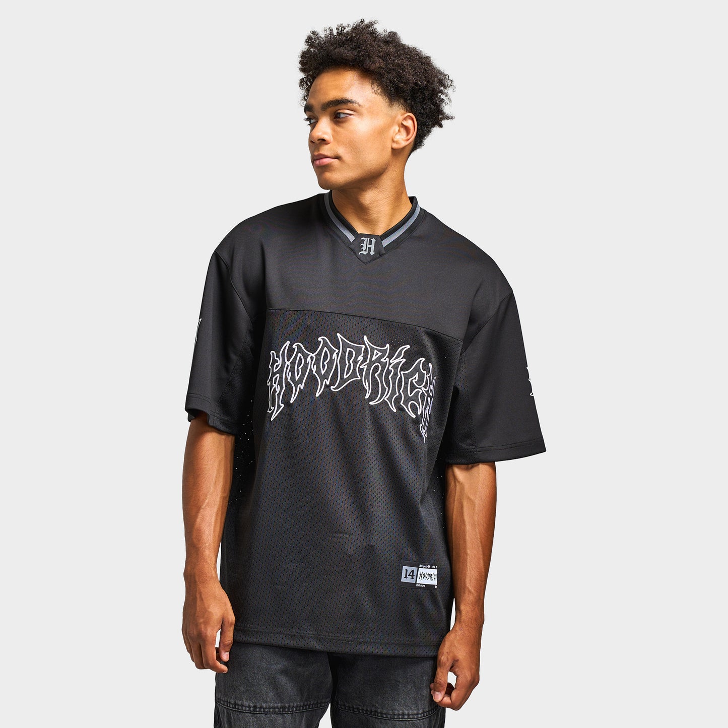 Hoodrich Spectral - Oversized Mesh Jersey / Black