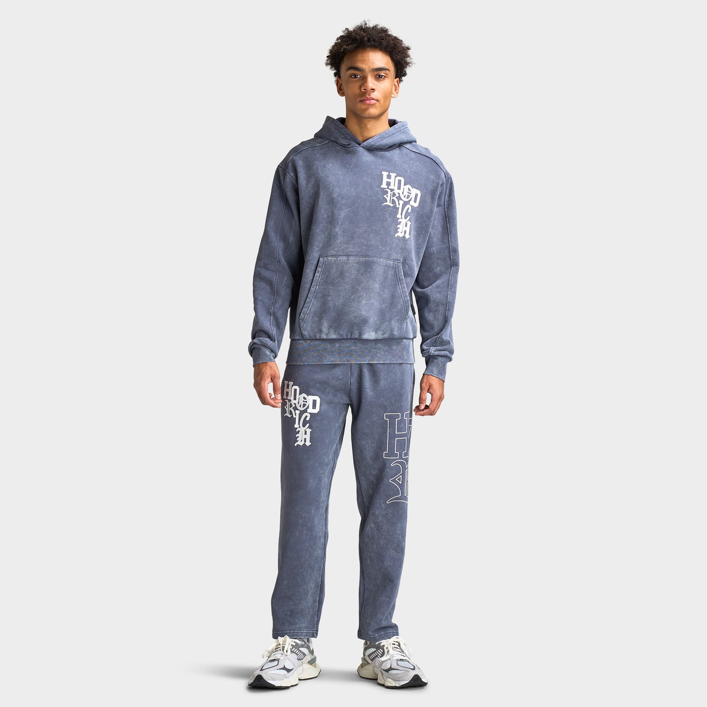 Hoodrich Heritage Oversized Hoodie / Ombre Blue