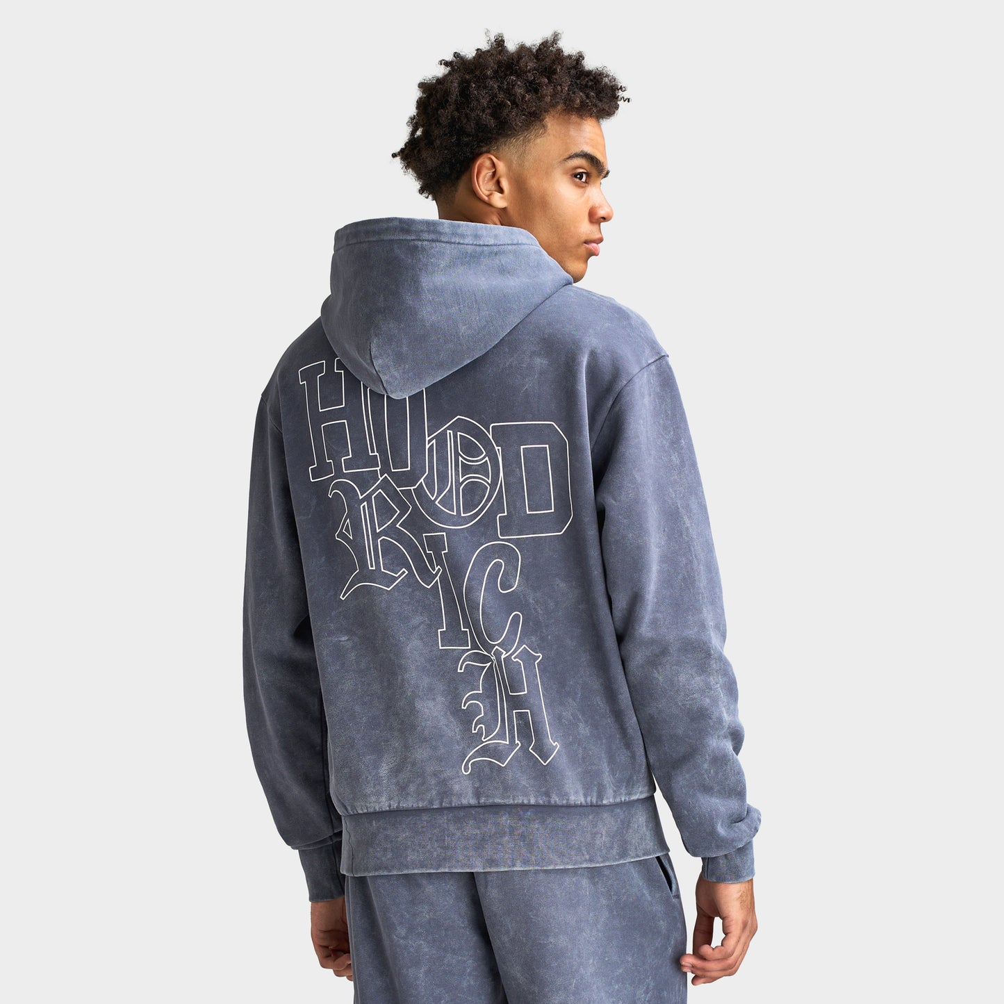 Hoodrich Heritage Oversized Hoodie / Ombre Blue