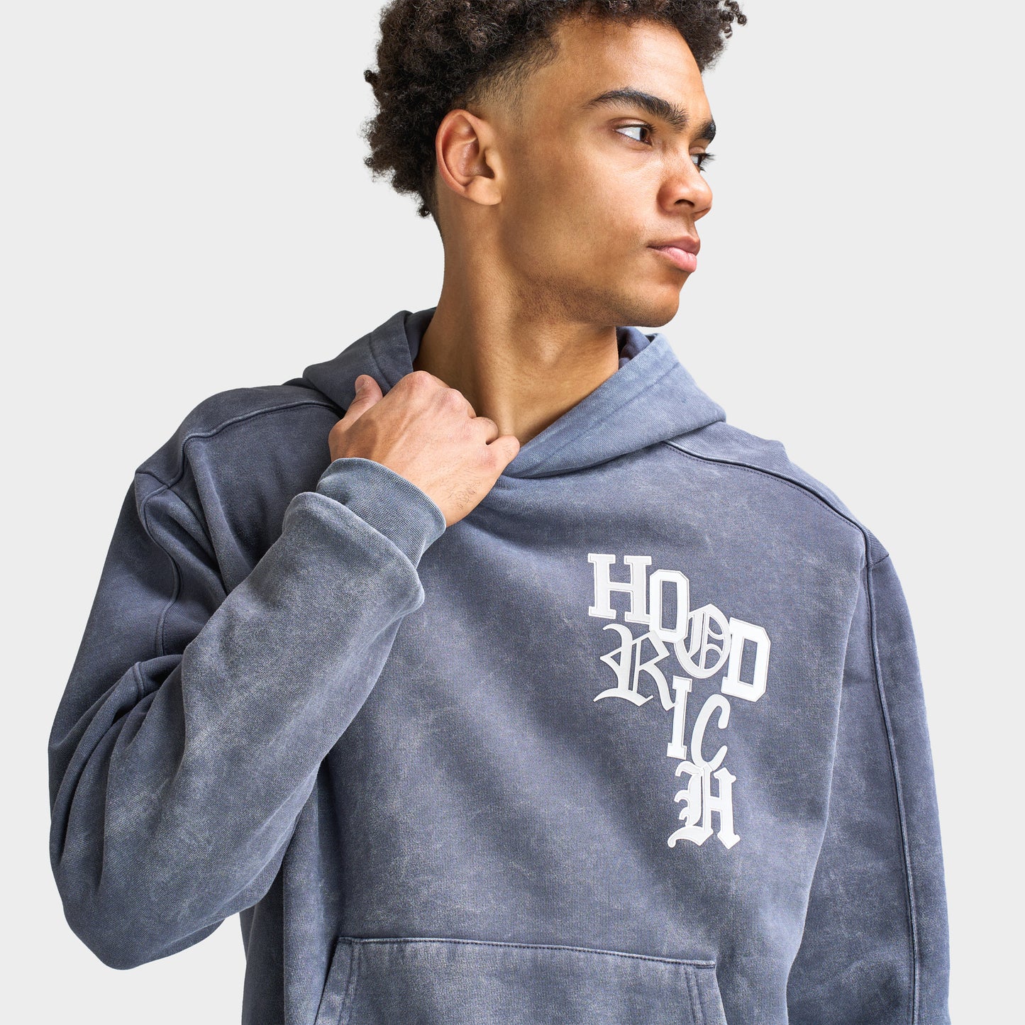 Hoodrich Heritage Oversized Hoodie / Ombre Blue