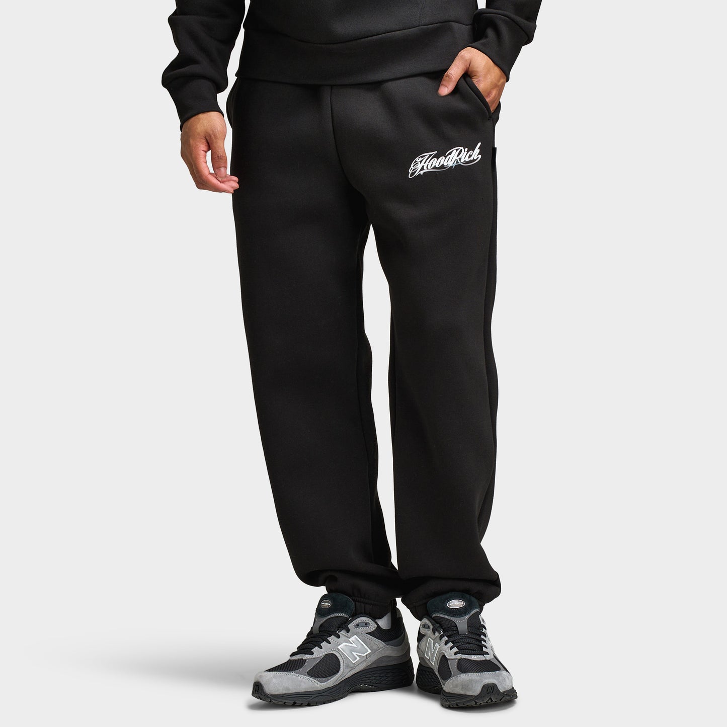 Hoodrich Relic Oversized Elasticated Cuff Joggers / Black