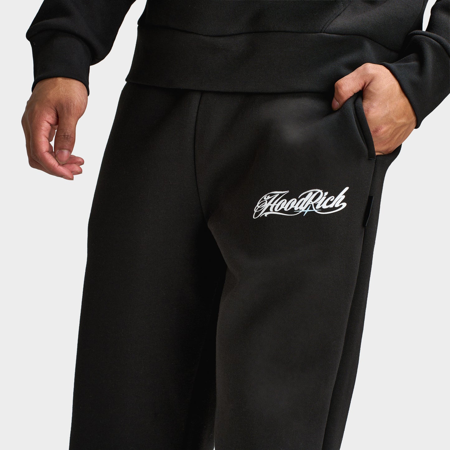 Hoodrich Relic Oversized Elasticated Cuff Joggers / Black