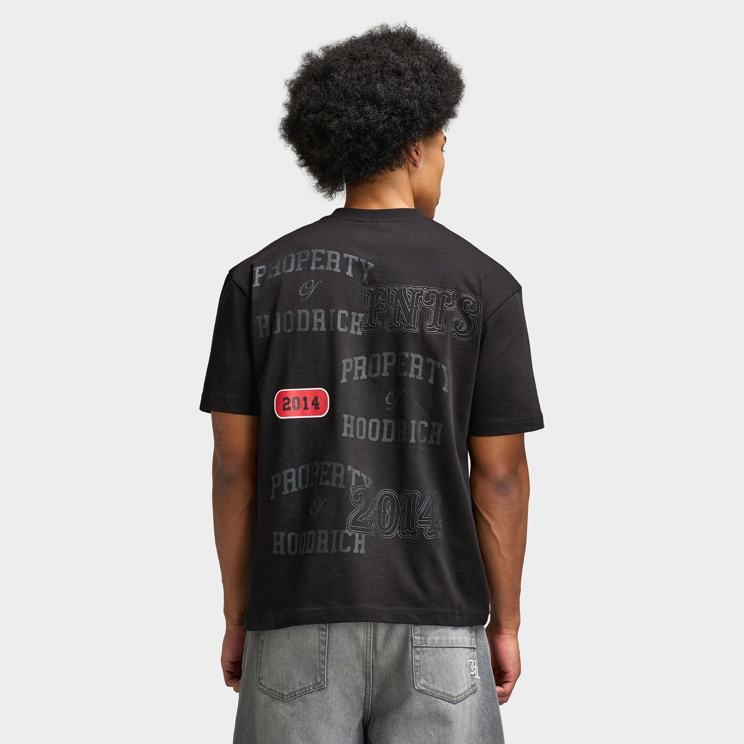 Hoodrich Varsity Oversized T-Shirt / Black