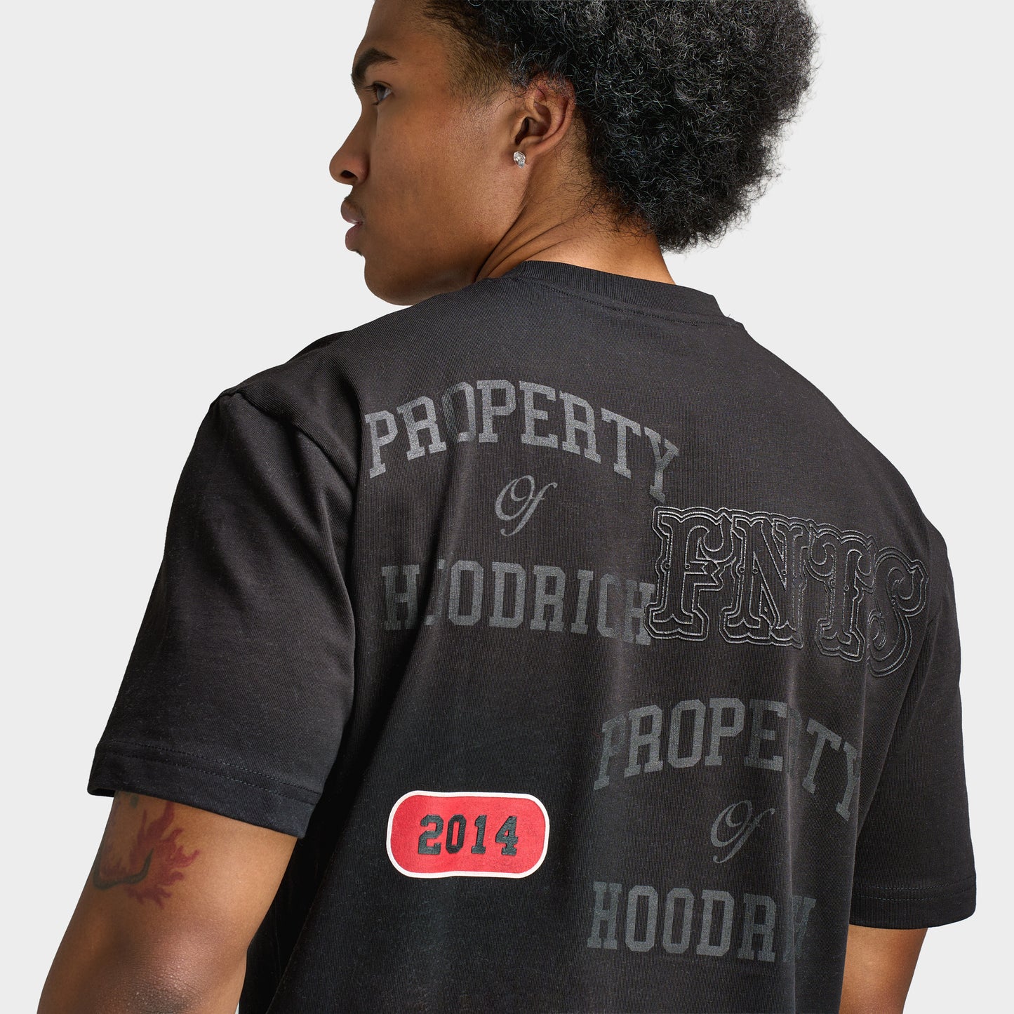 Hoodrich Varsity Oversized T-Shirt / Black