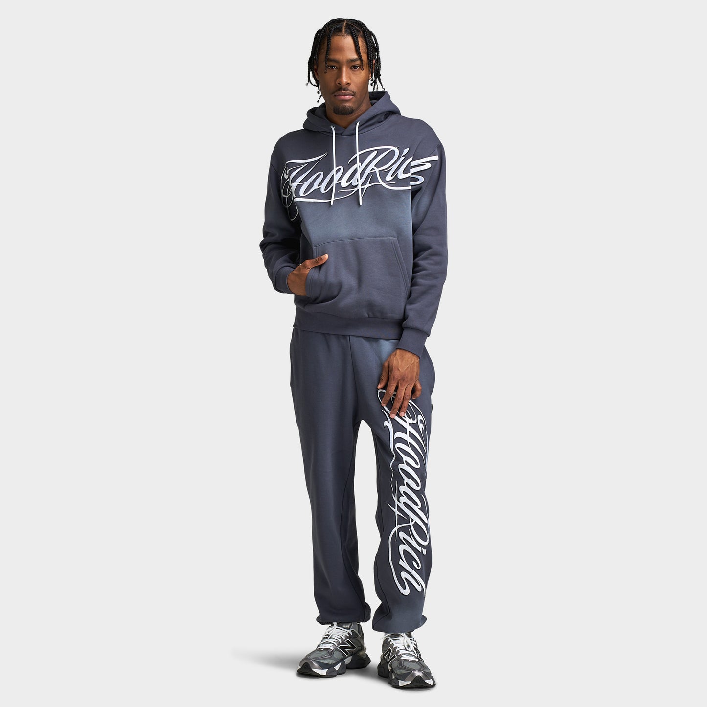 Hoodrich Legacy V3 Oversized Hoodie Ebony / White
