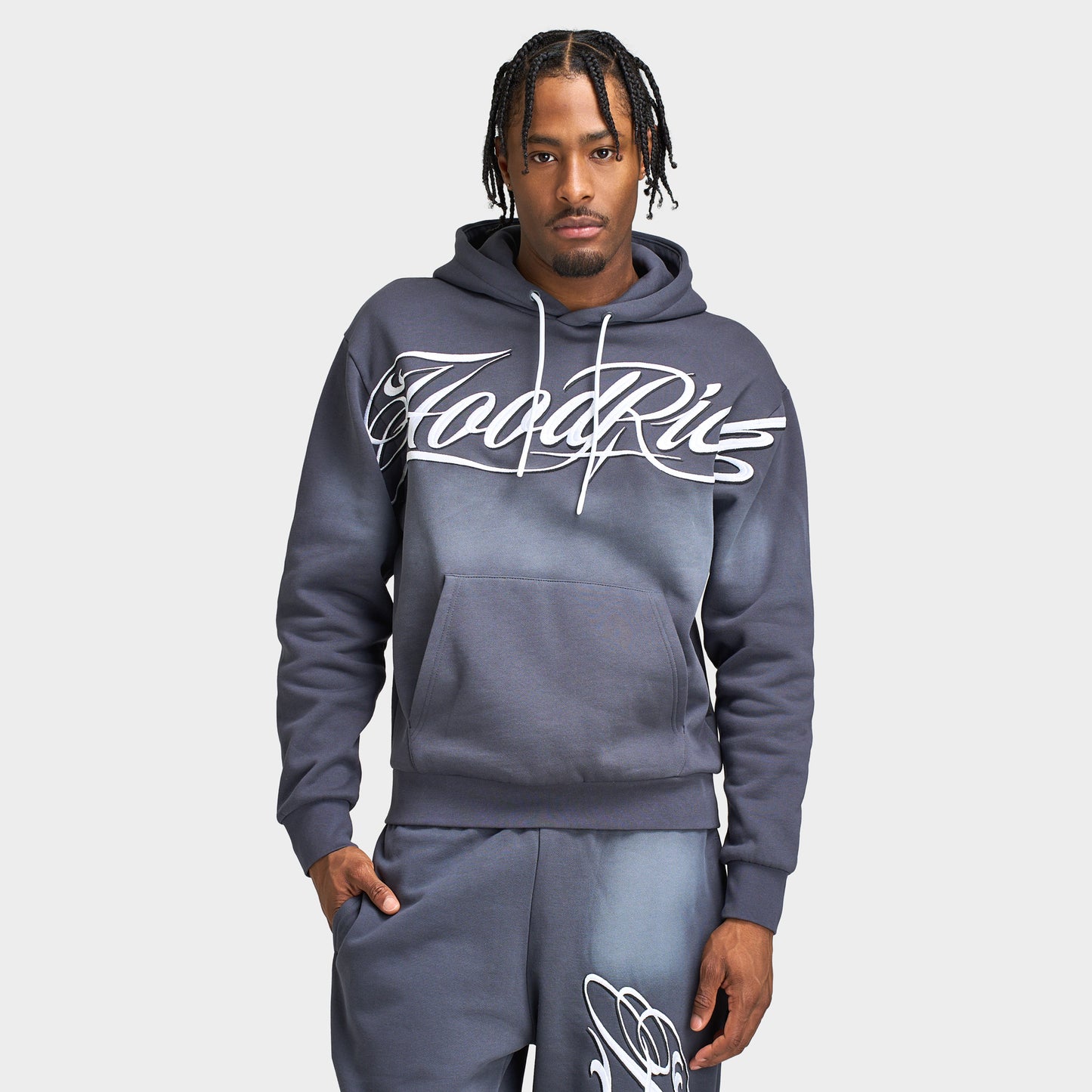 Hoodrich Legacy V3 Oversized Hoodie Ebony / White