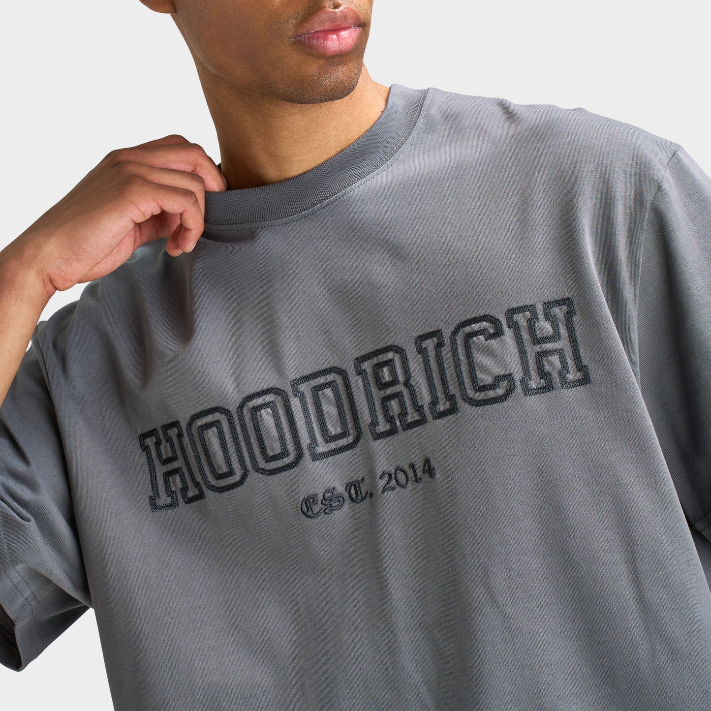 Hoodrich Zivex Oversized T-Shirt Lava Smoke / Black Oyster
