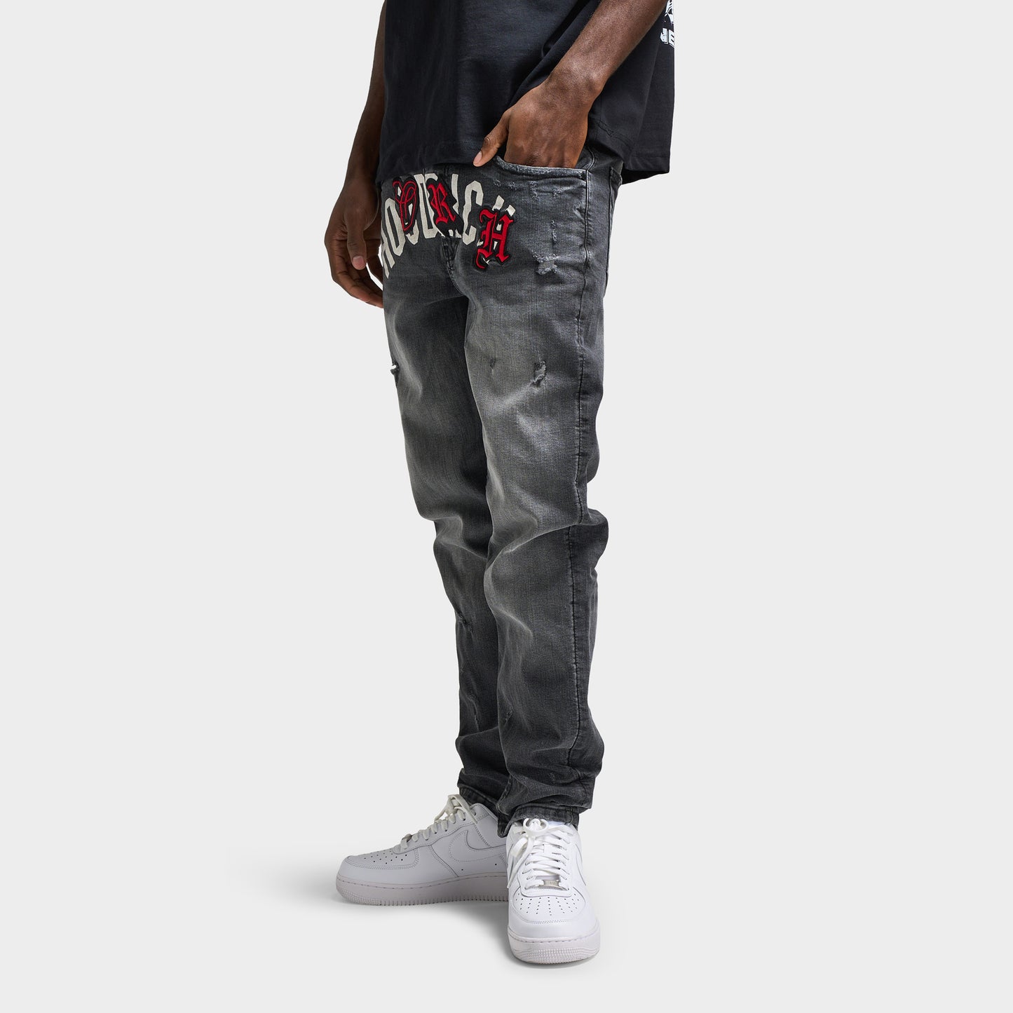 Hoodrich Shadow Pantalon Denim / Gris