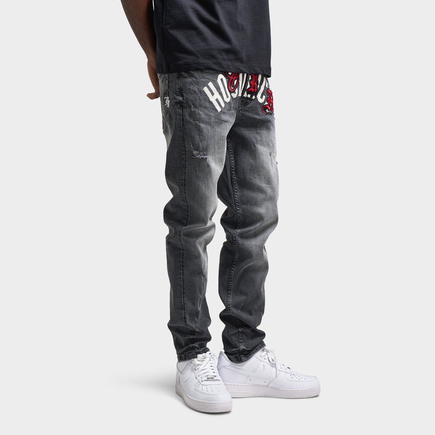 Hoodrich Shadow Pantalon Denim / Gris