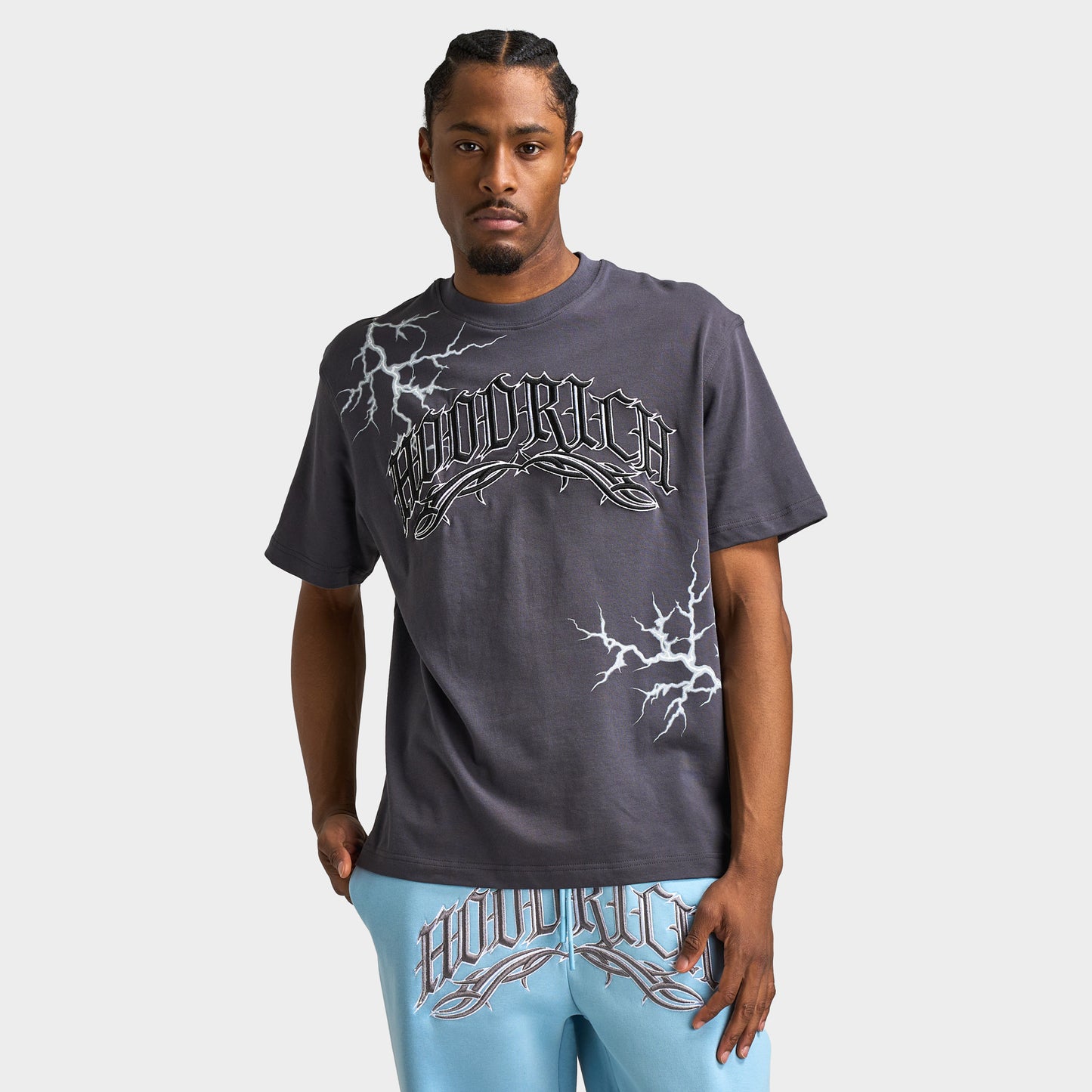 Hoodrich Dark Oversized T-Shirt Asphalt / Black