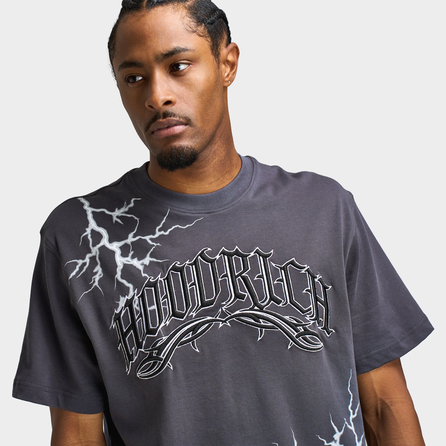 Hoodrich Dark Oversized T-Shirt Asphalt / Black
