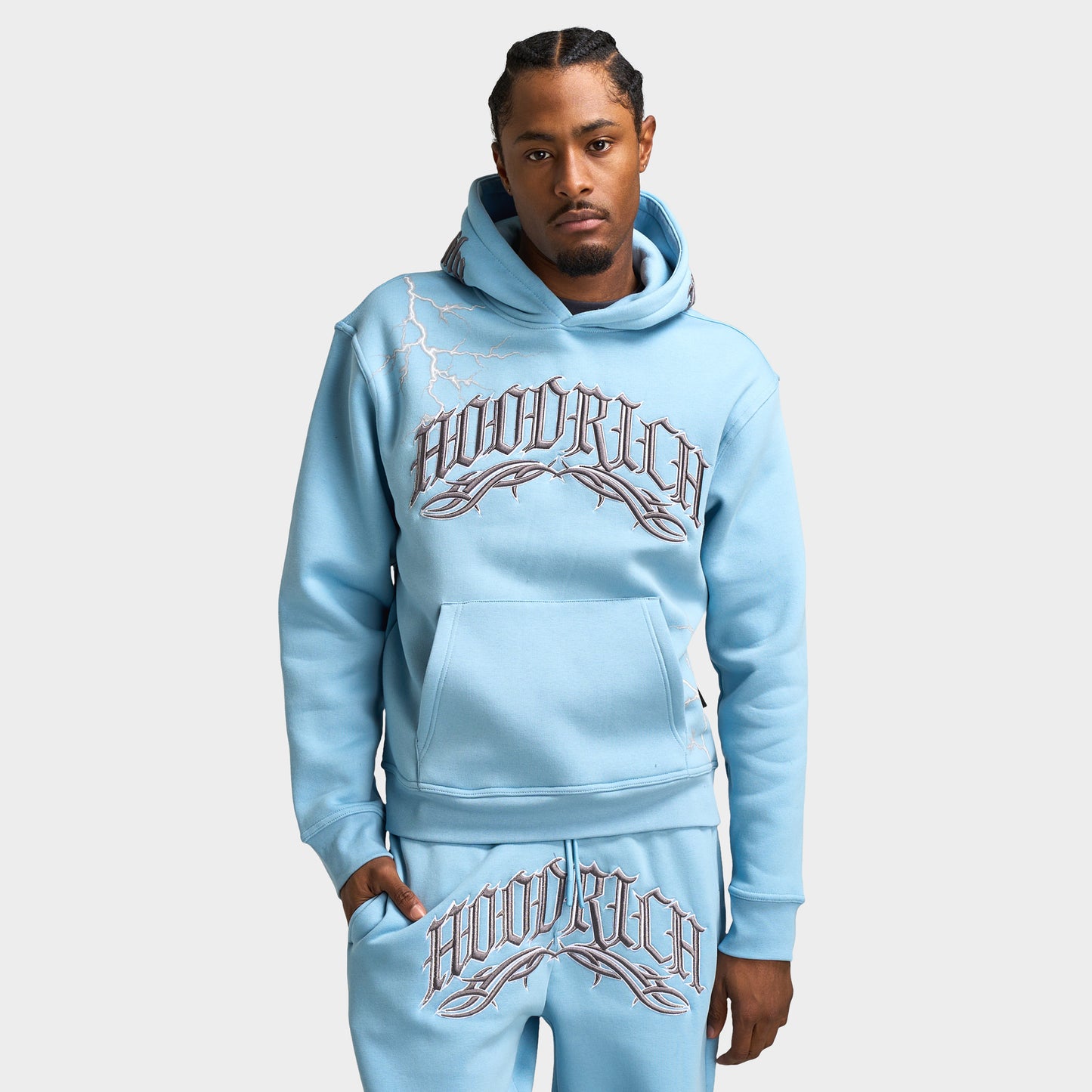 Hoodrich Dark Oversized Hoodie / Glacier Lake