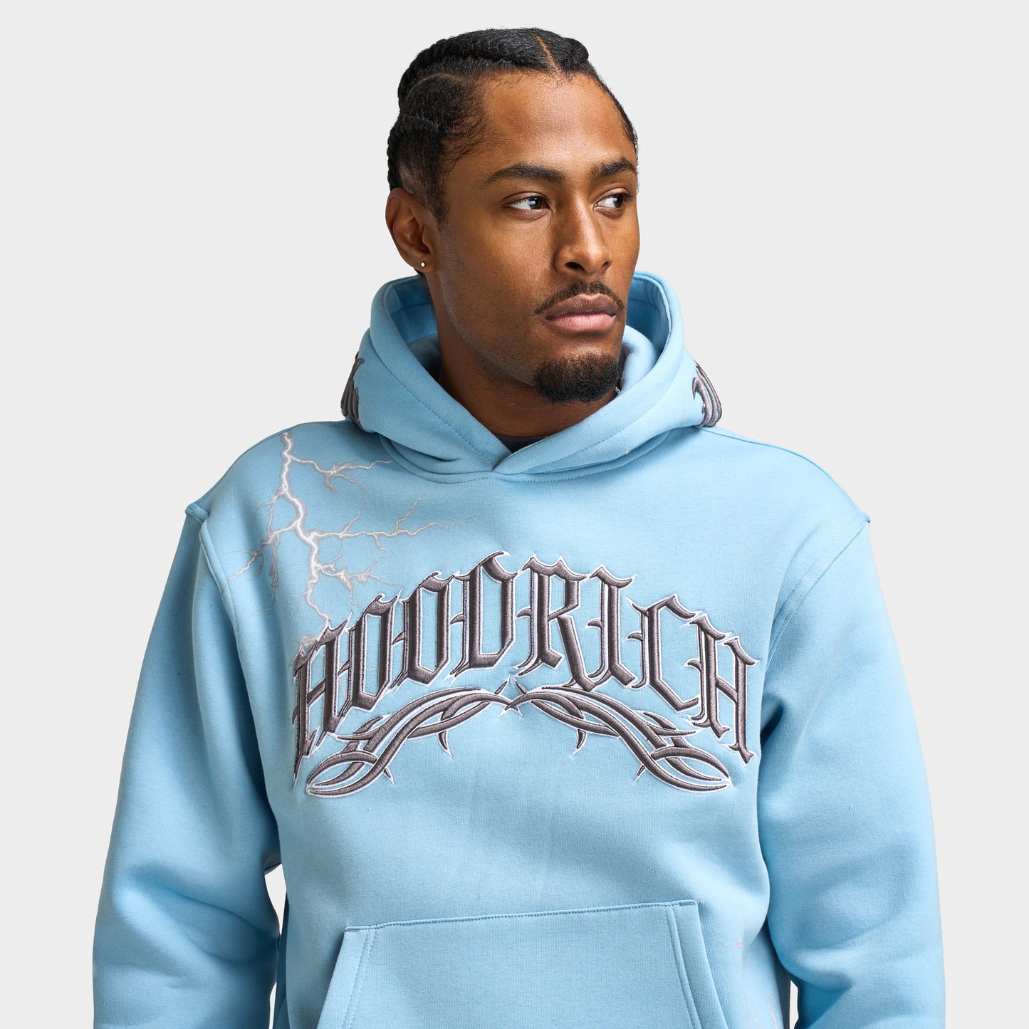 Hoodrich Dark Oversized Hoodie / Glacier Lake
