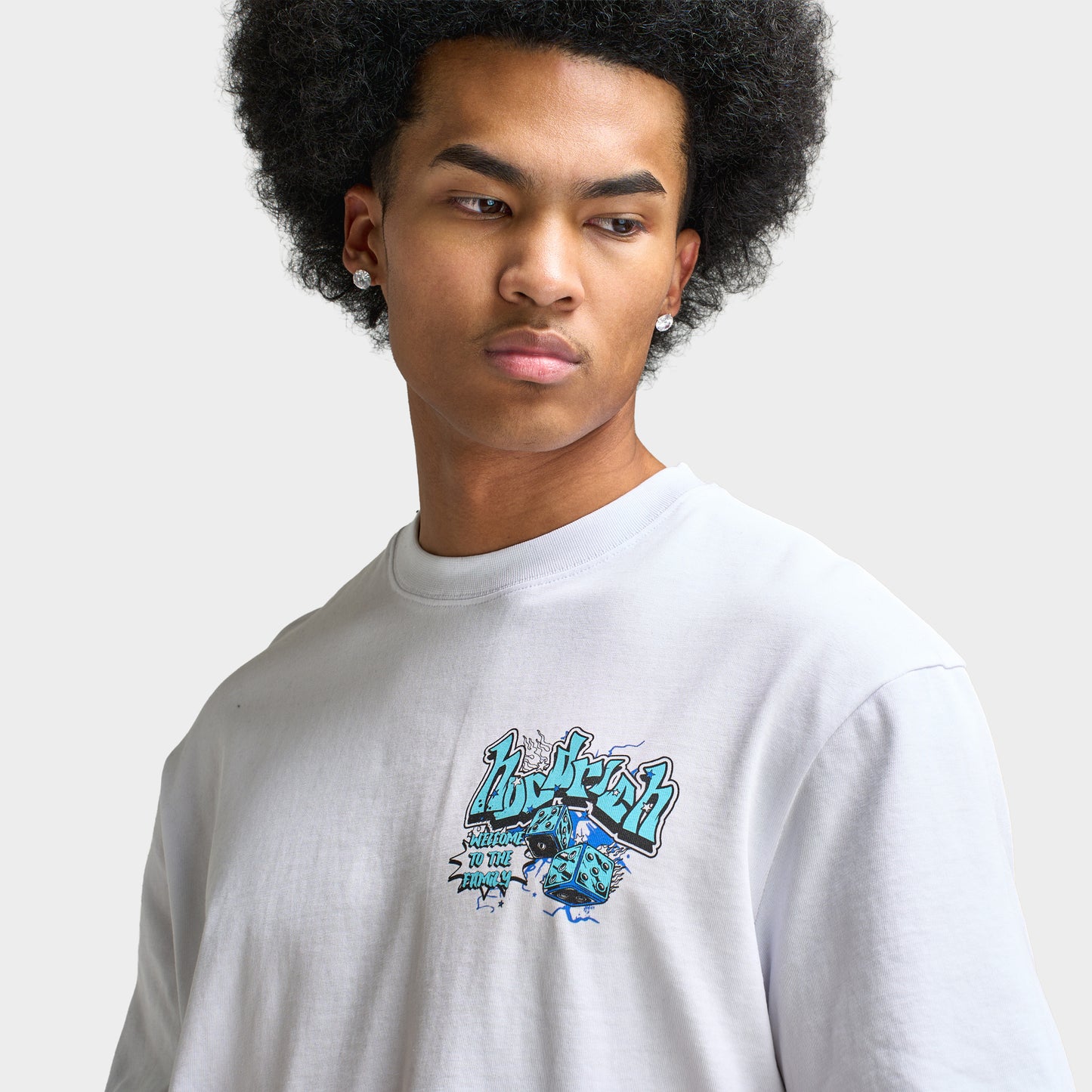 Hoodrich Luxe Orb Oversized T-Shirt / White